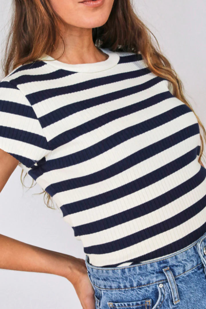 Julia Stripe Baby Tee