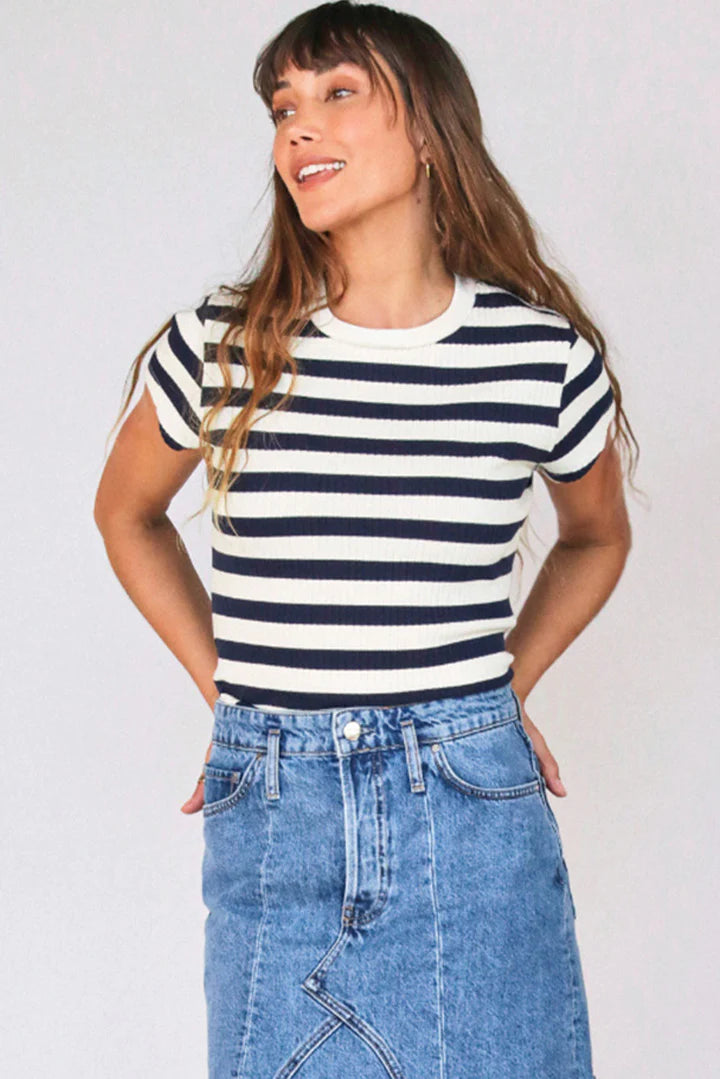 Julia Stripe Baby Tee