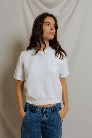 Kennedy Reverse Fleece Short Sleeve Crew Neck Sweatshirt