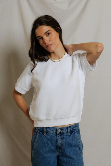 Kennedy Reverse Fleece Short Sleeve Crew Neck Sweatshirt