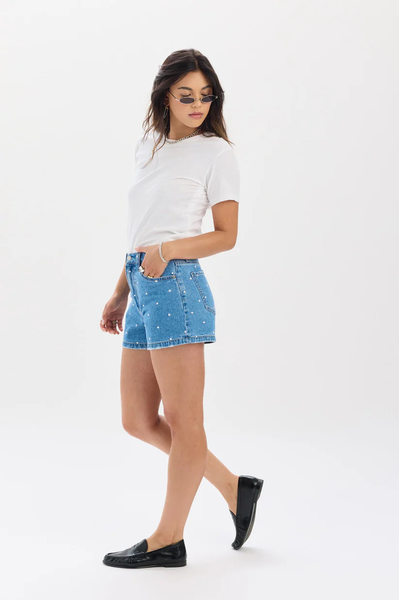 The Knockout Polka Dot High Rise Short