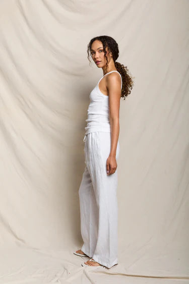 Lorana Linen Drawstring Pant