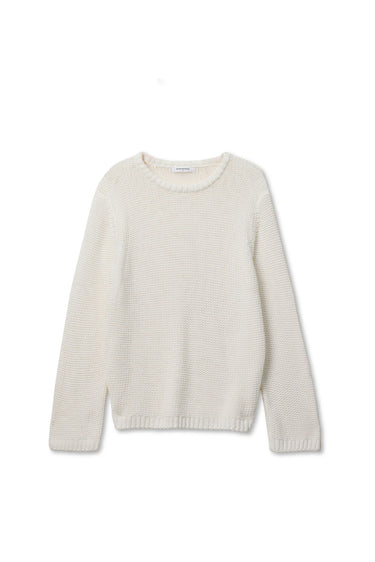 Margaret Cotton Slouchy Open-Knit Sweater