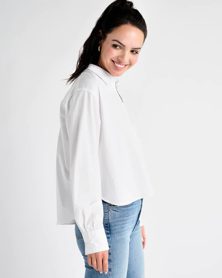 Cropped Poplin Button Down
