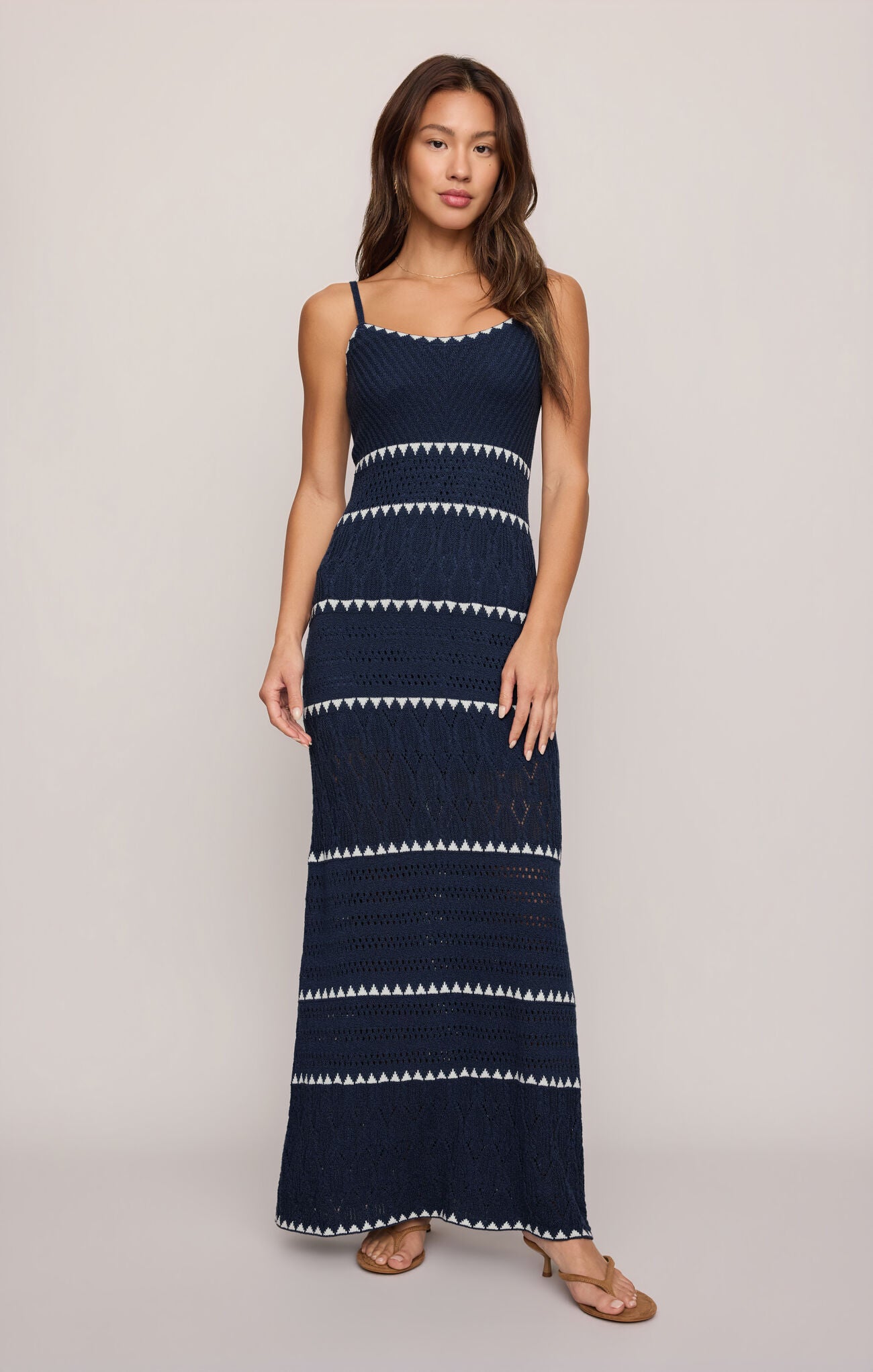 Catamaran Striped Maxi Dress