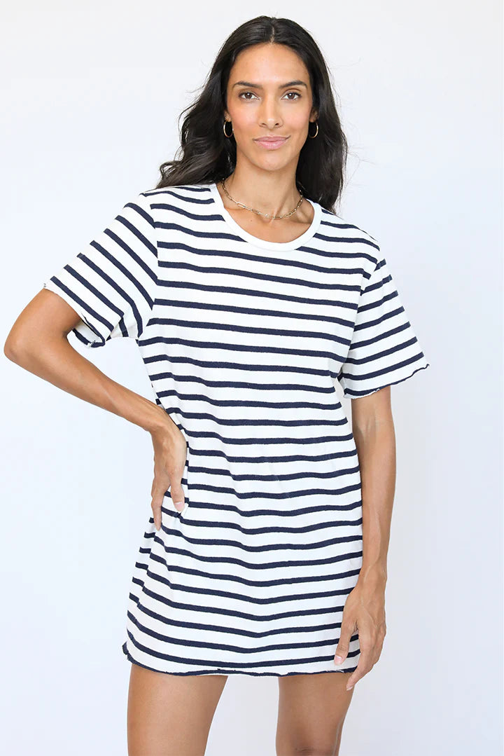 Rhett Stripe Short Sleeve T-Shirt Dress