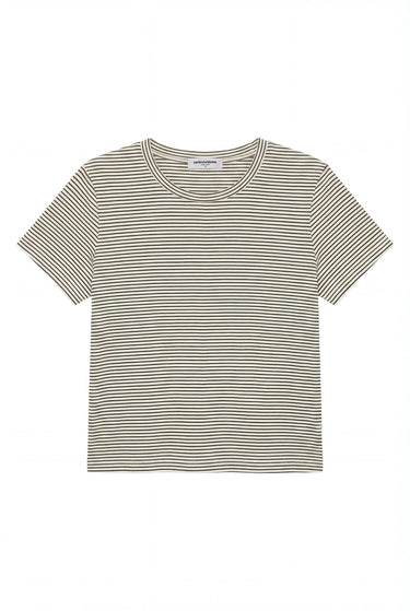 Vivian Hemp Cotton Striped Crewneck Tee