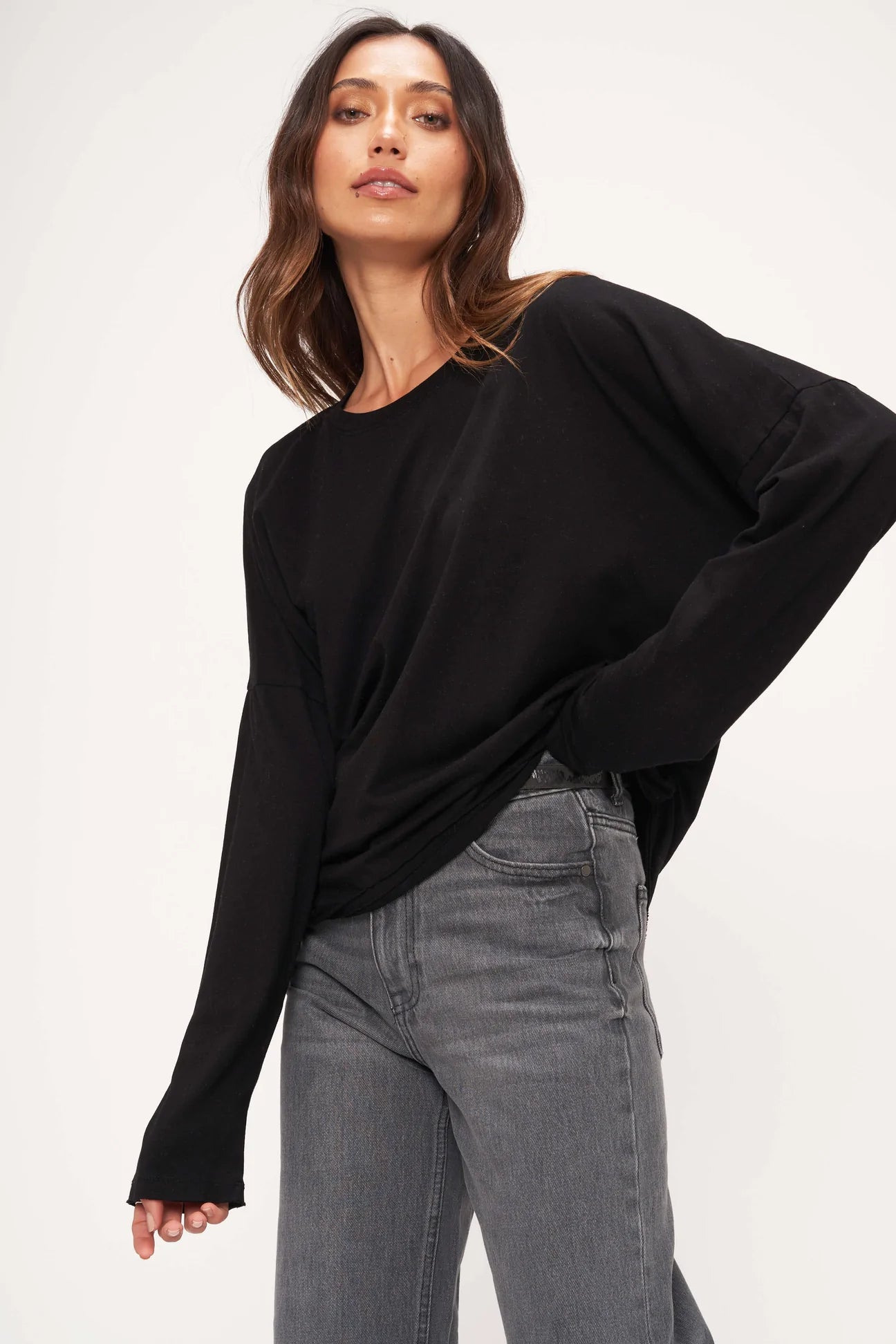 Stay Cool Ruched Side Longsleeve