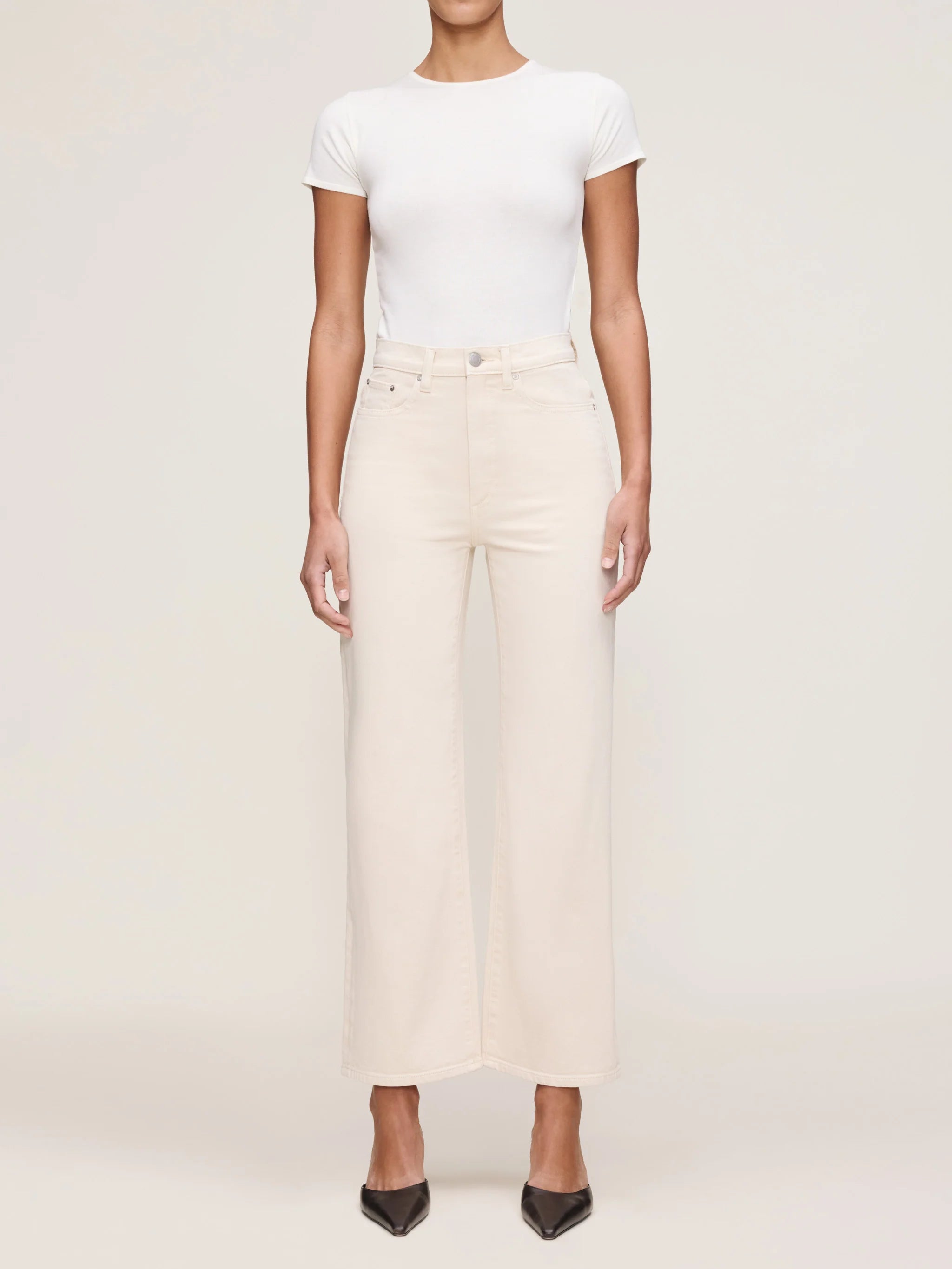 Karmine Refined Wide Leg High Rise 28" Jeans