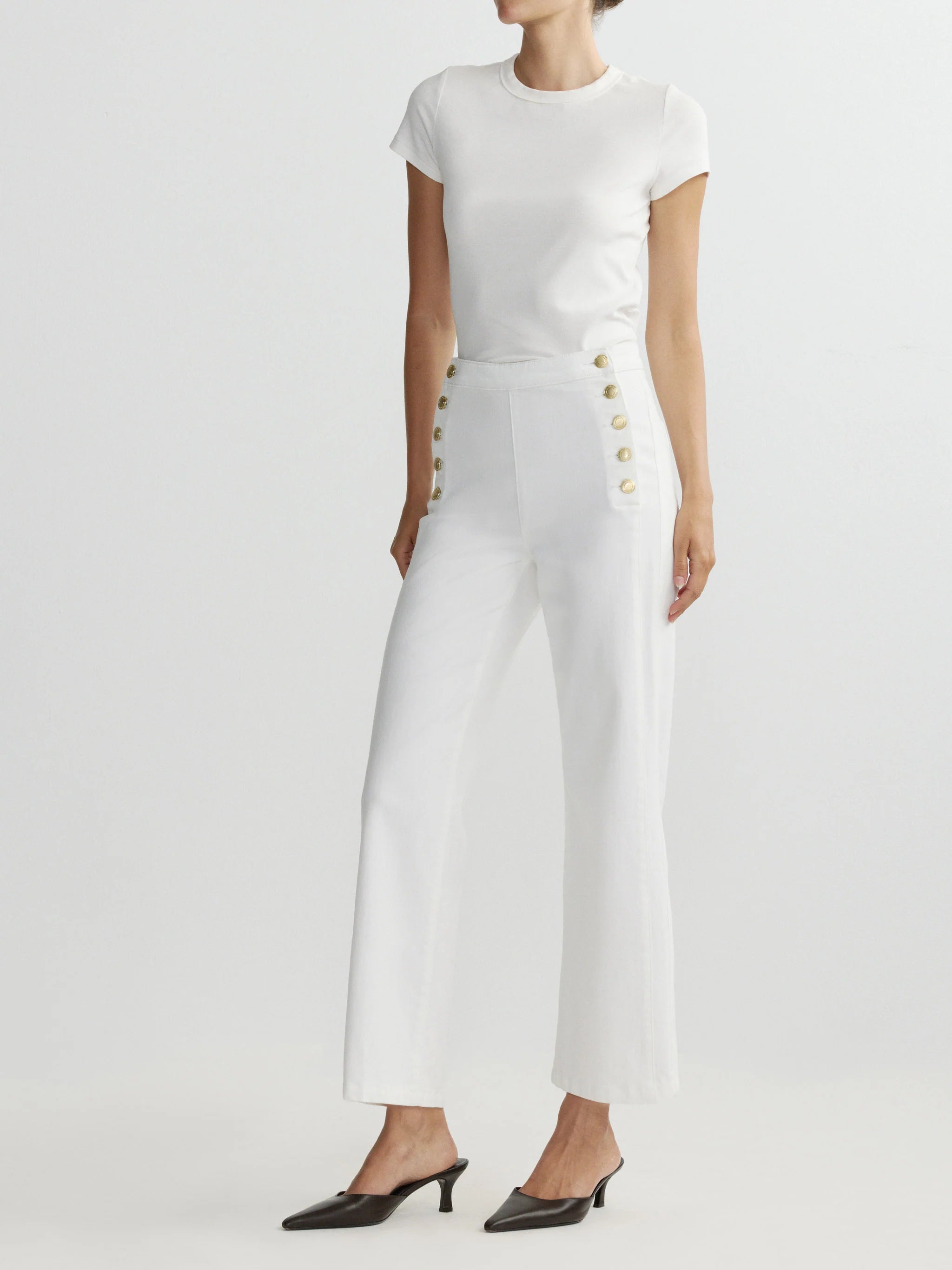 Karmine Refined Wide Leg High Rise 28" Jeans