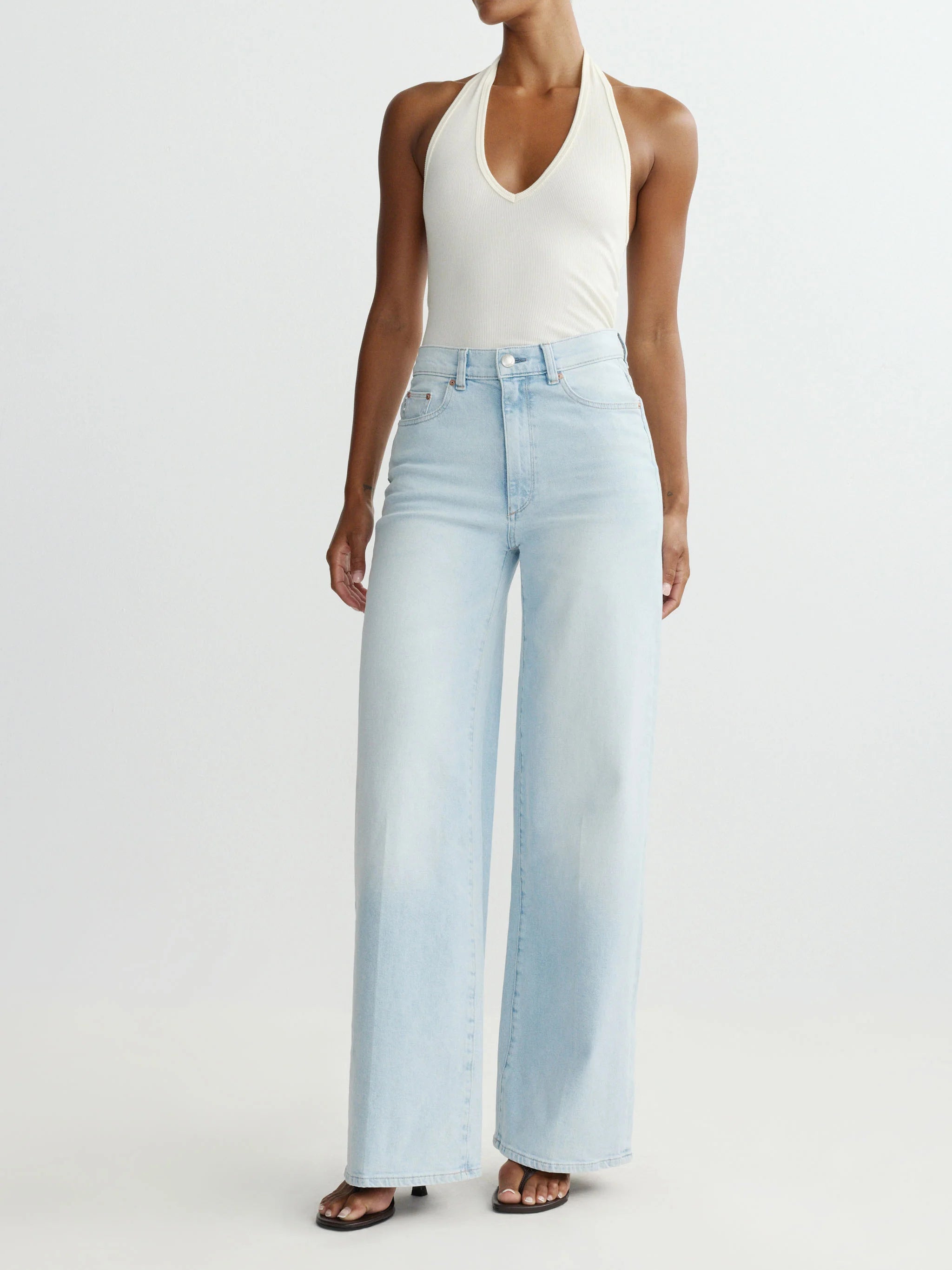 Hepburn Wide Leg High Rise Jeans