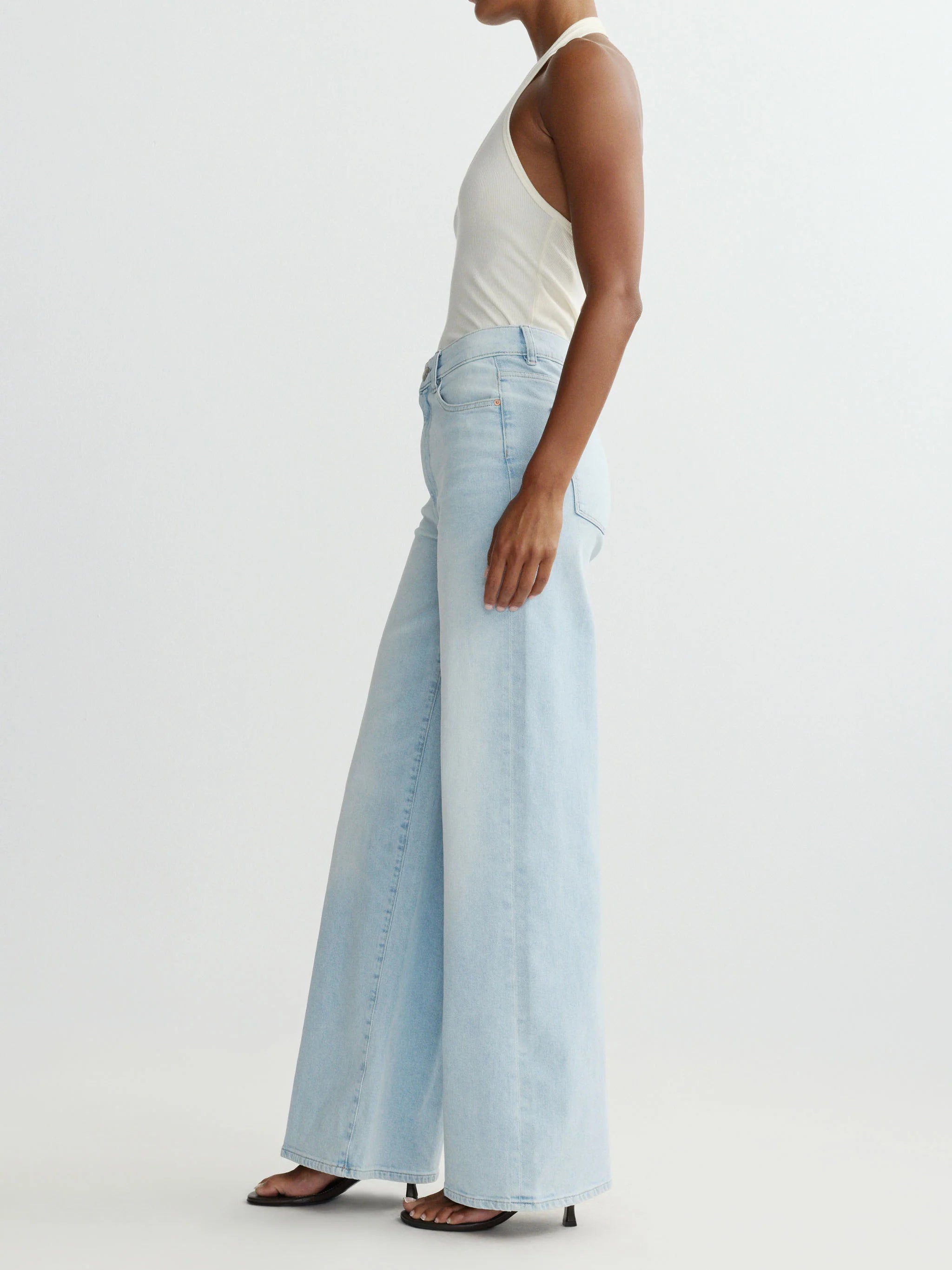 Hepburn Wide Leg High Rise Jeans