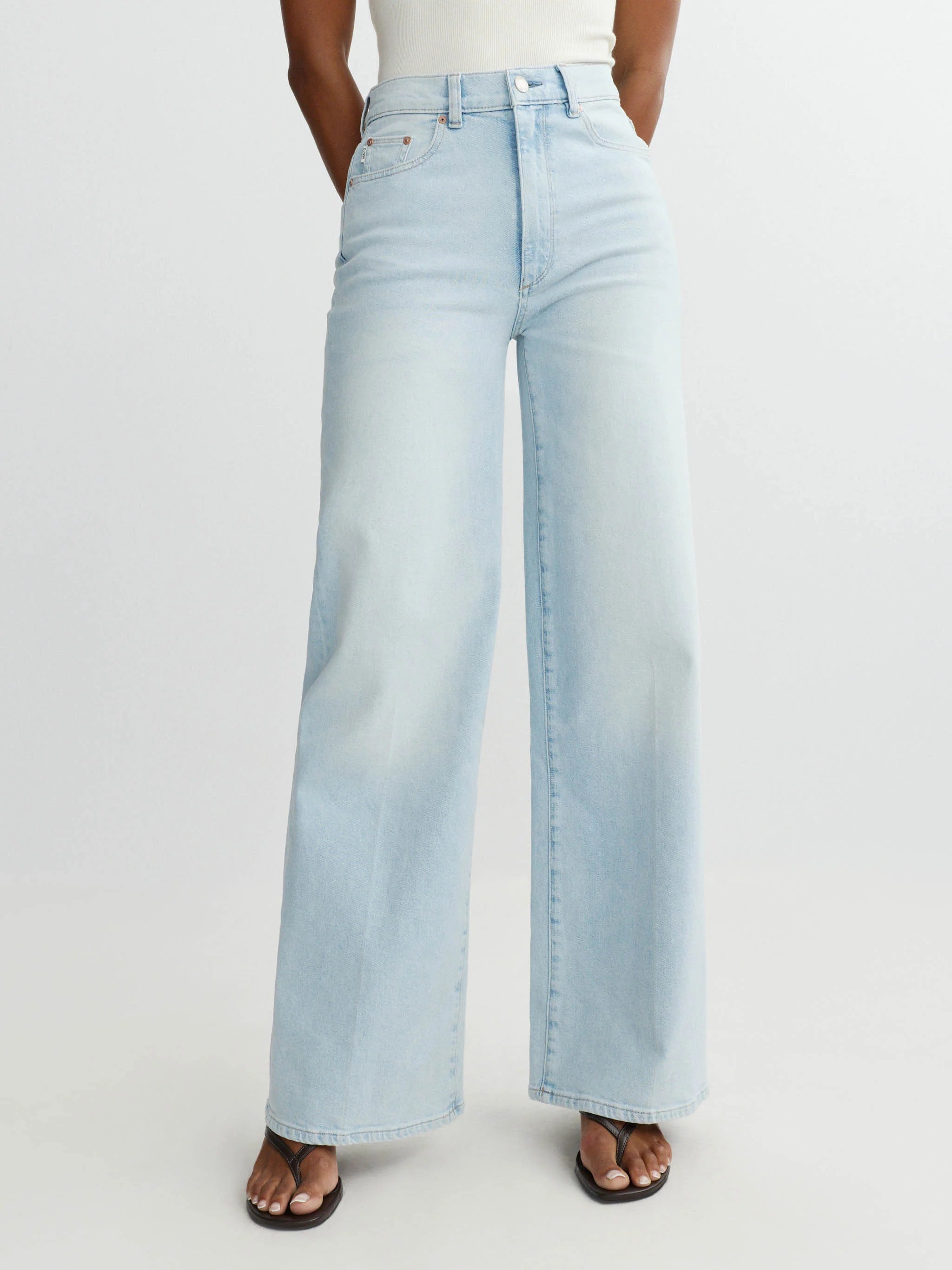 Hepburn Wide Leg High Rise Jeans