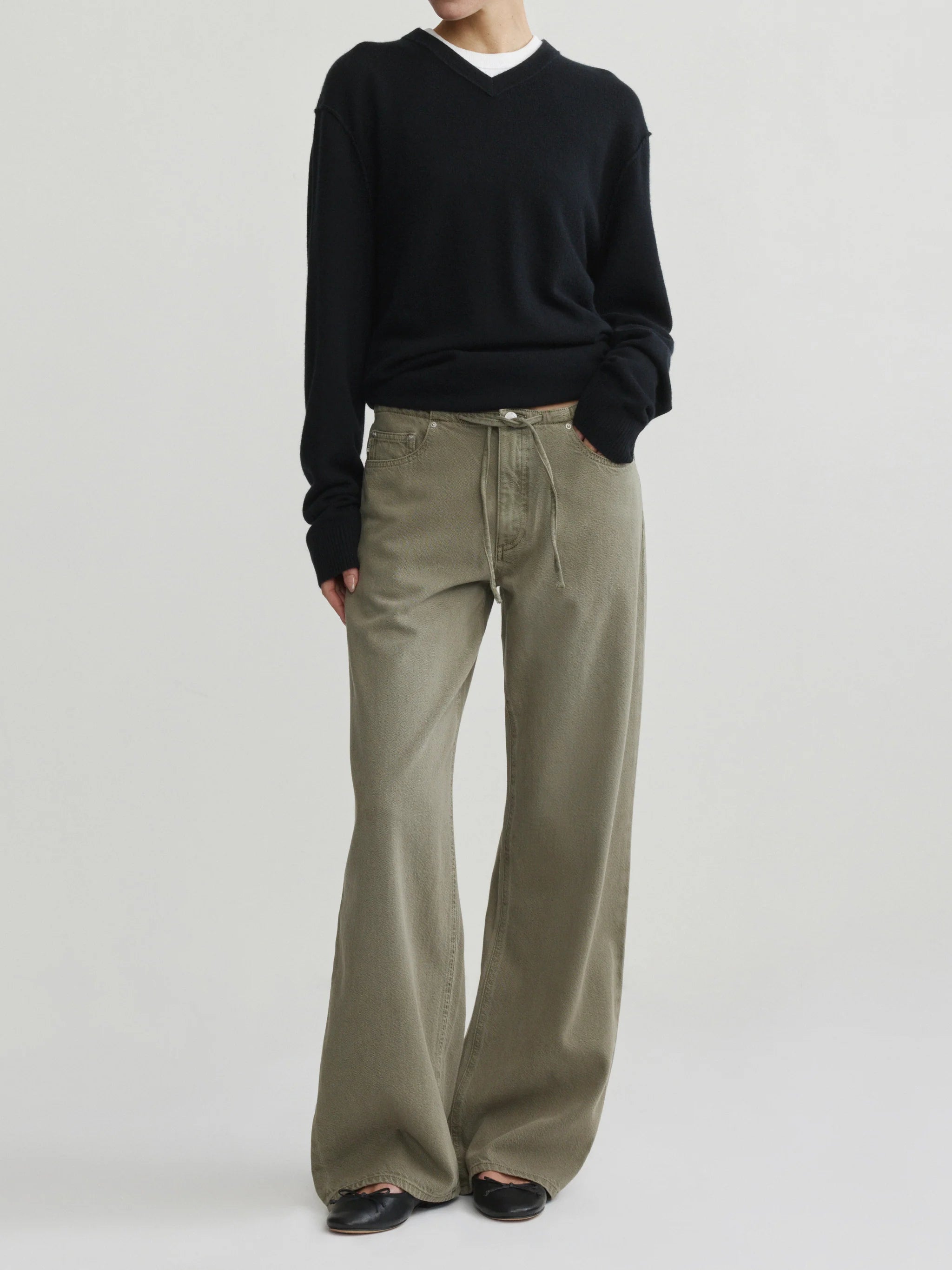 Sienna Low-Slung Drawstring Wide Leg 31" Jeans