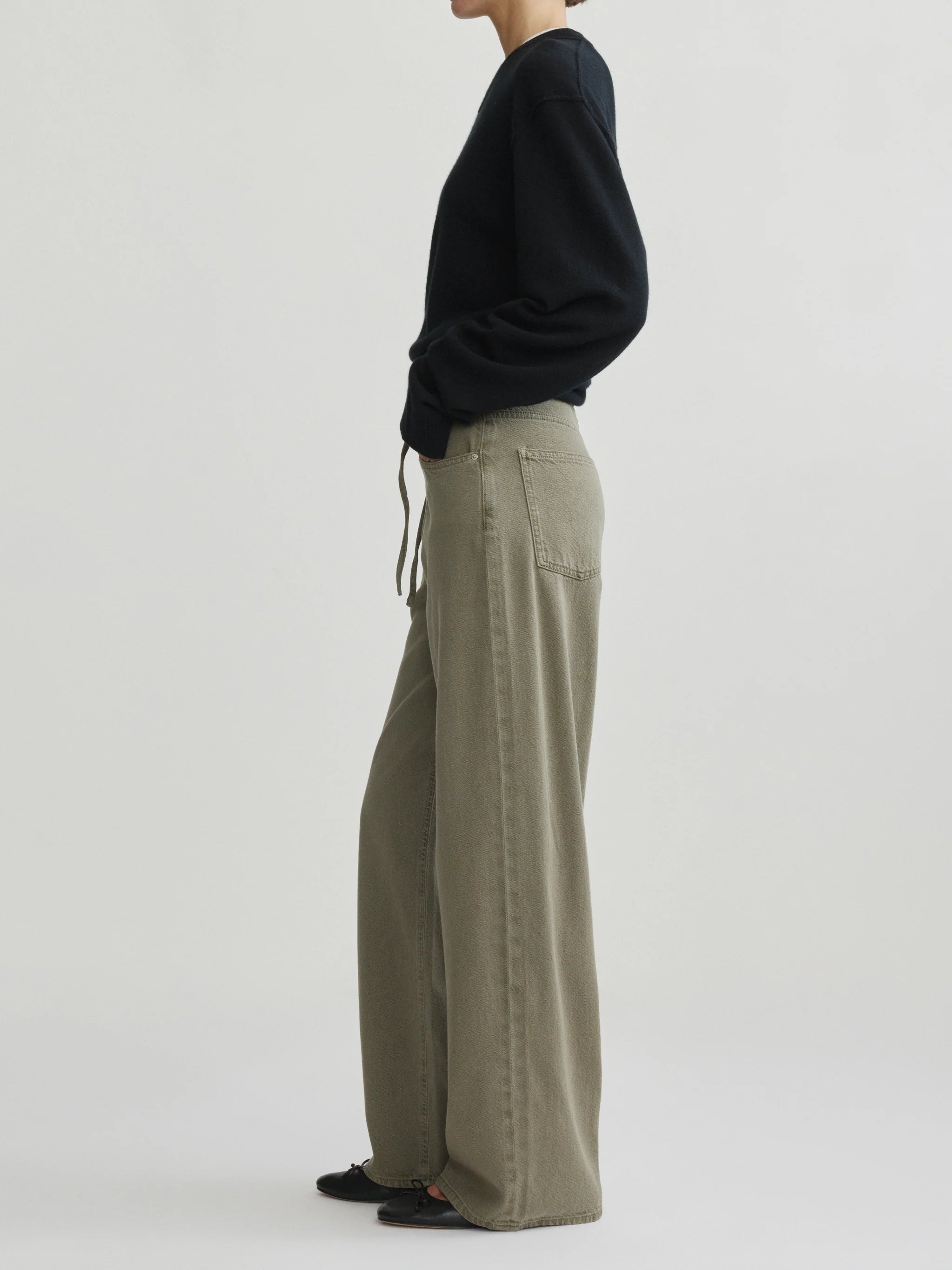 Sienna Low-Slung Drawstring Wide Leg 31" Jeans