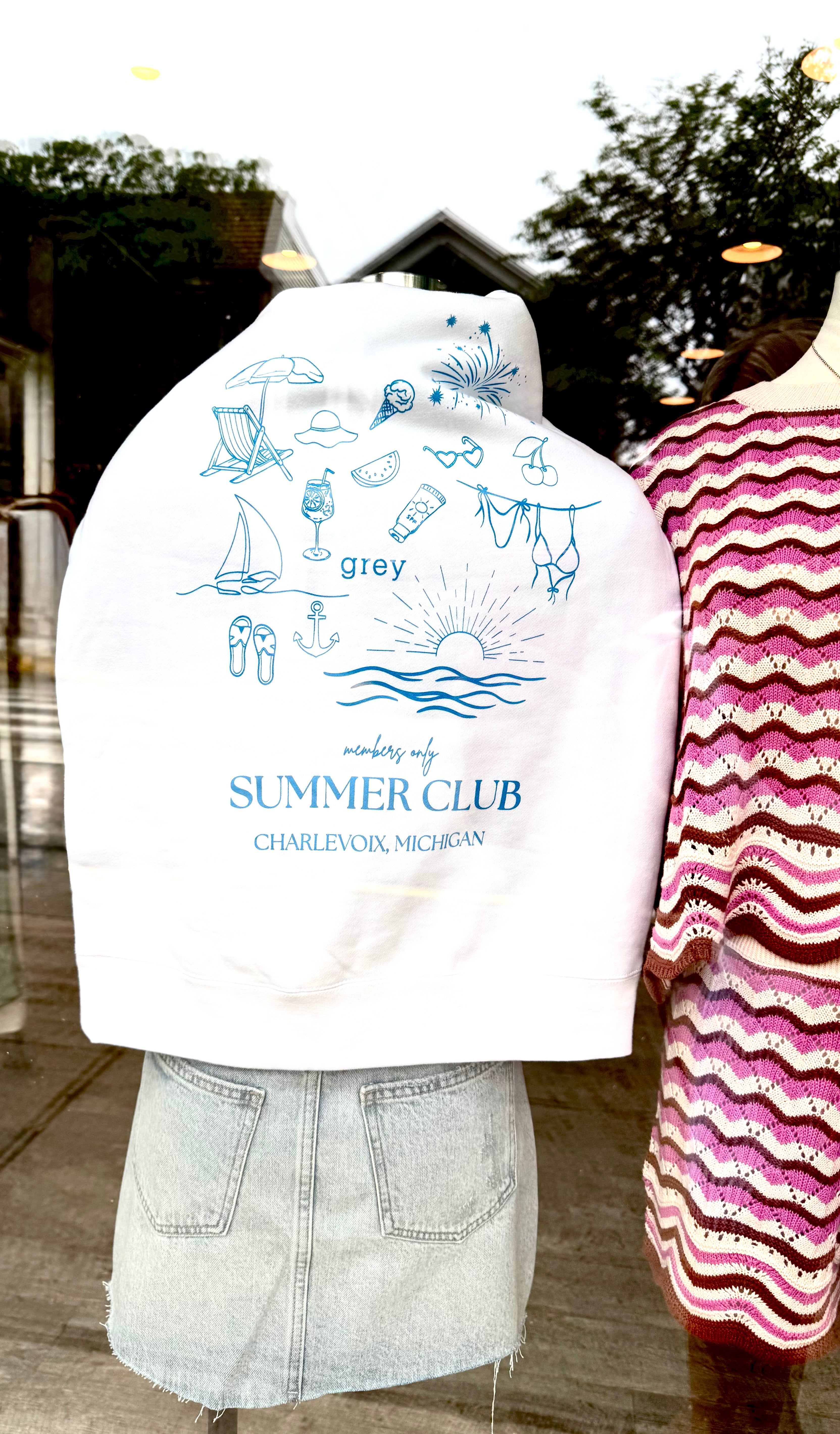 Grey Summer in Charlevoix Sweatshirt II