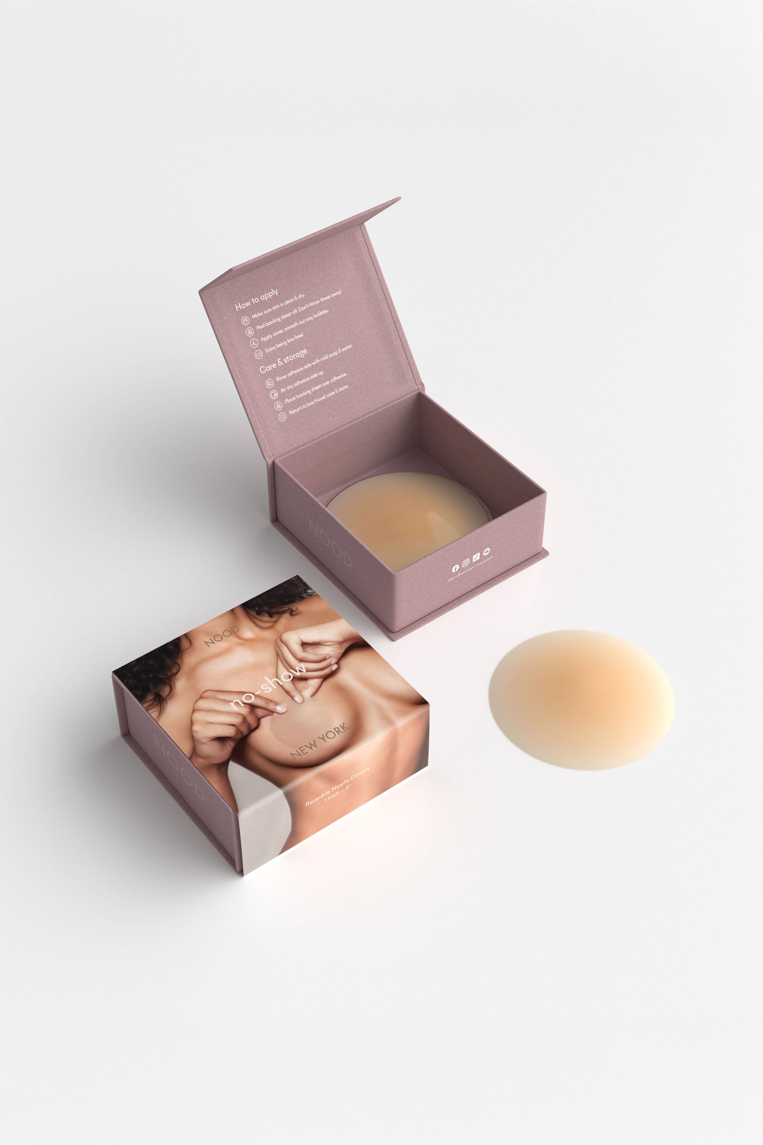 No-Show Reusable Nipple Covers 4 Inch