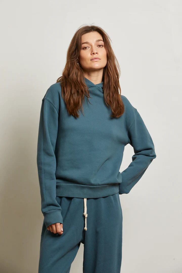 Heart Cotton Fleece Pullover Hoodie