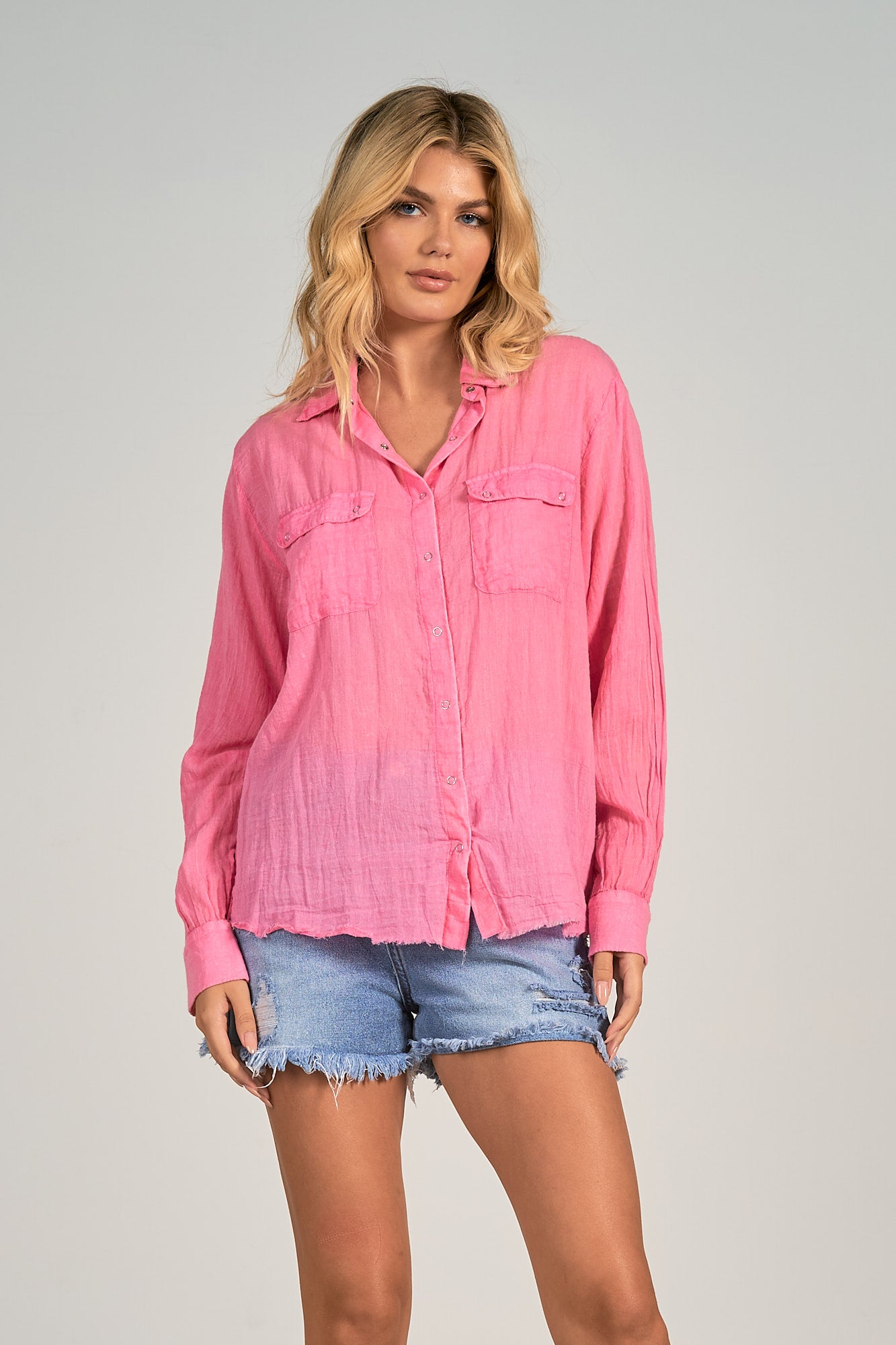 Val Button Up Top