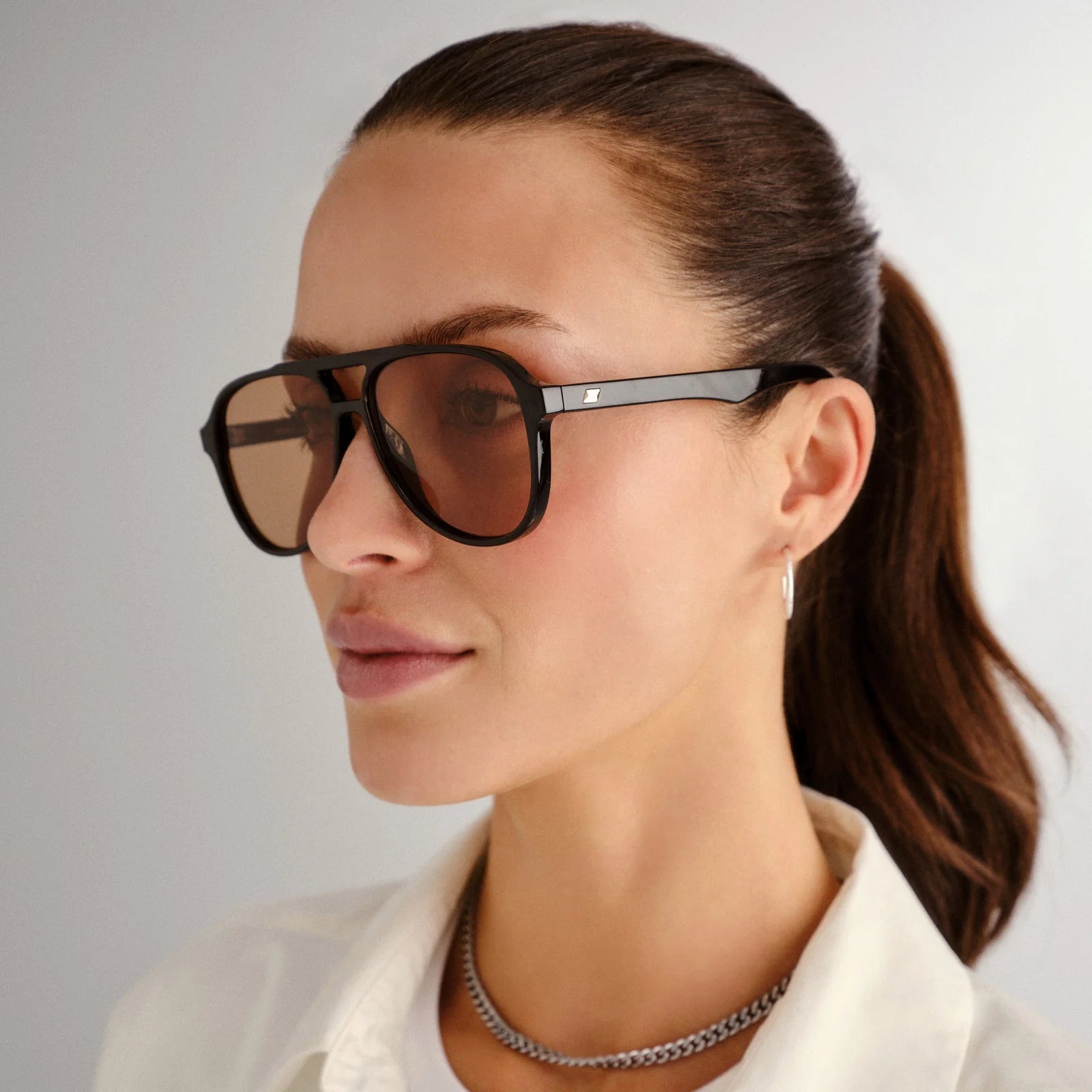 Tragic Magic Black Tan Tint Sunglasses