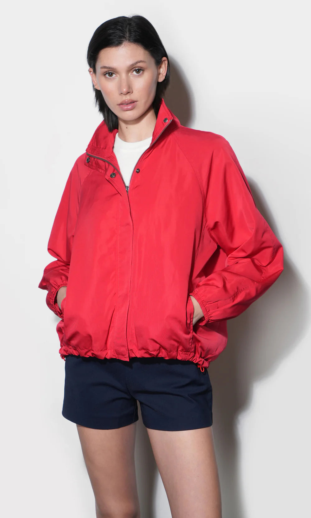 Gabrielle Lightweight Funnel Neck Jacket