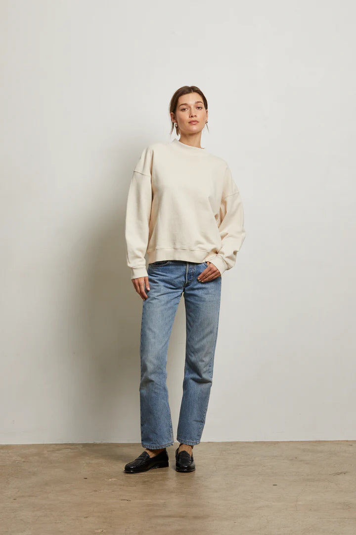 Blake French Terry Oversized Crew Sweatshirt