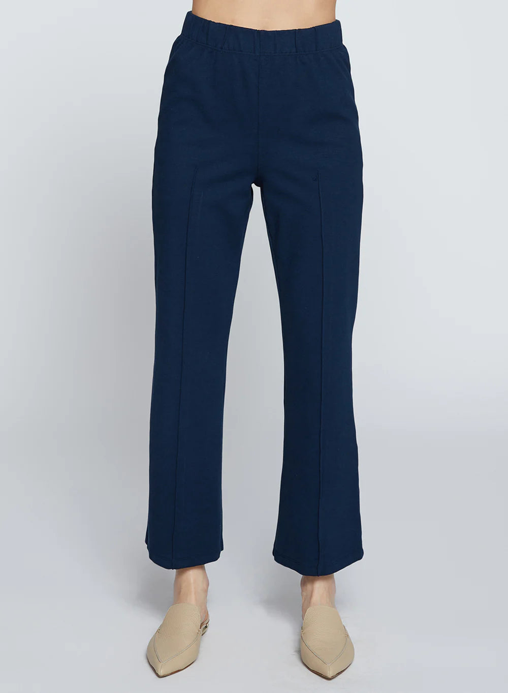 Ponte Cropped Kick Flare Pant