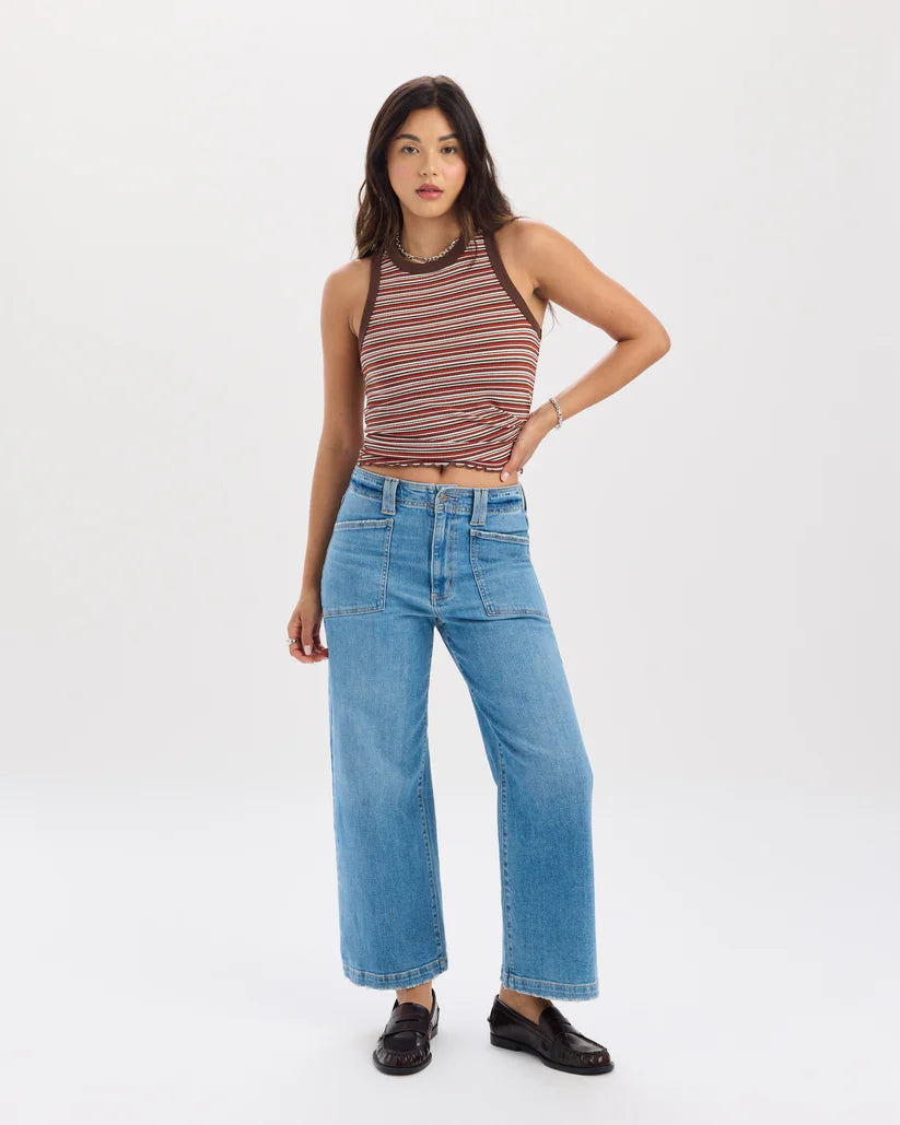 Valley Girl High Rise Wide Leg Ankle