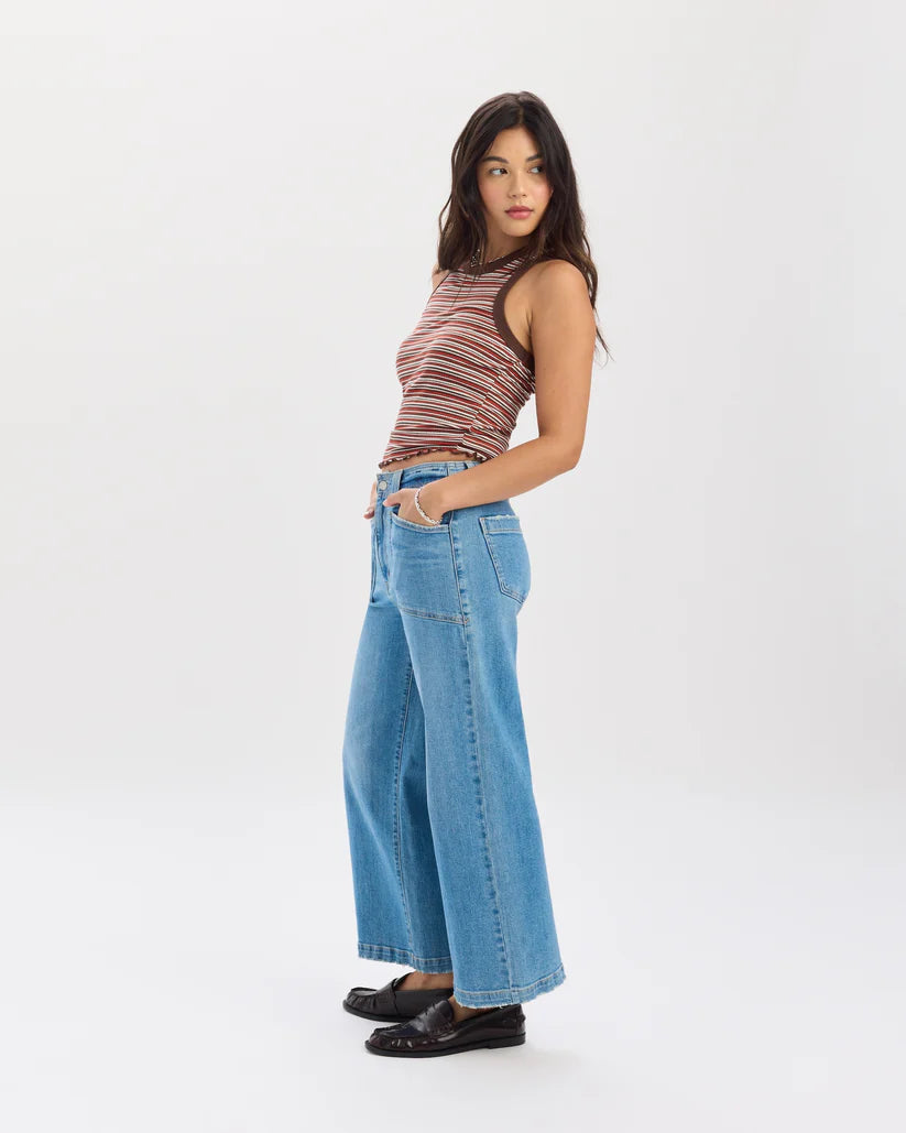 Valley Girl High Rise Wide Leg Ankle
