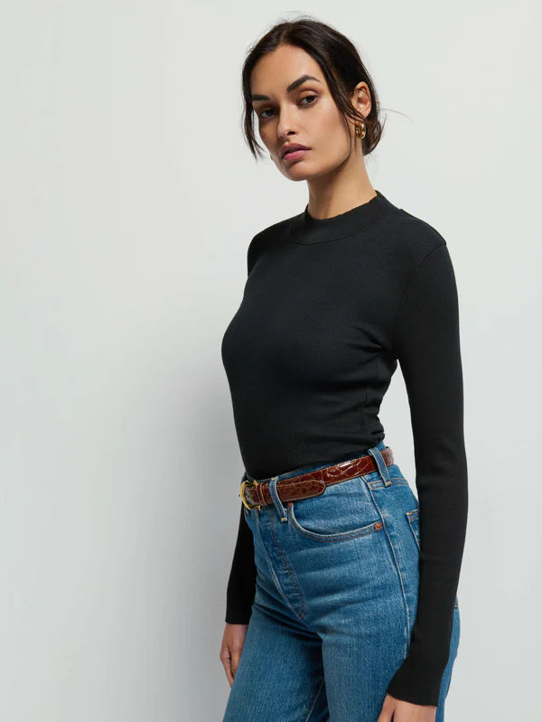Gina Slim Mock Neck Long Sleeve