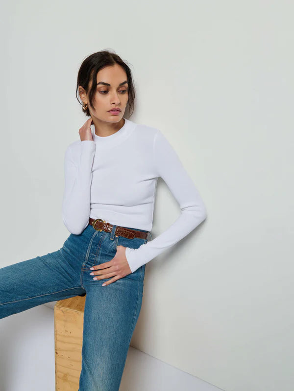 Gina Slim Mock Neck Long Sleeve
