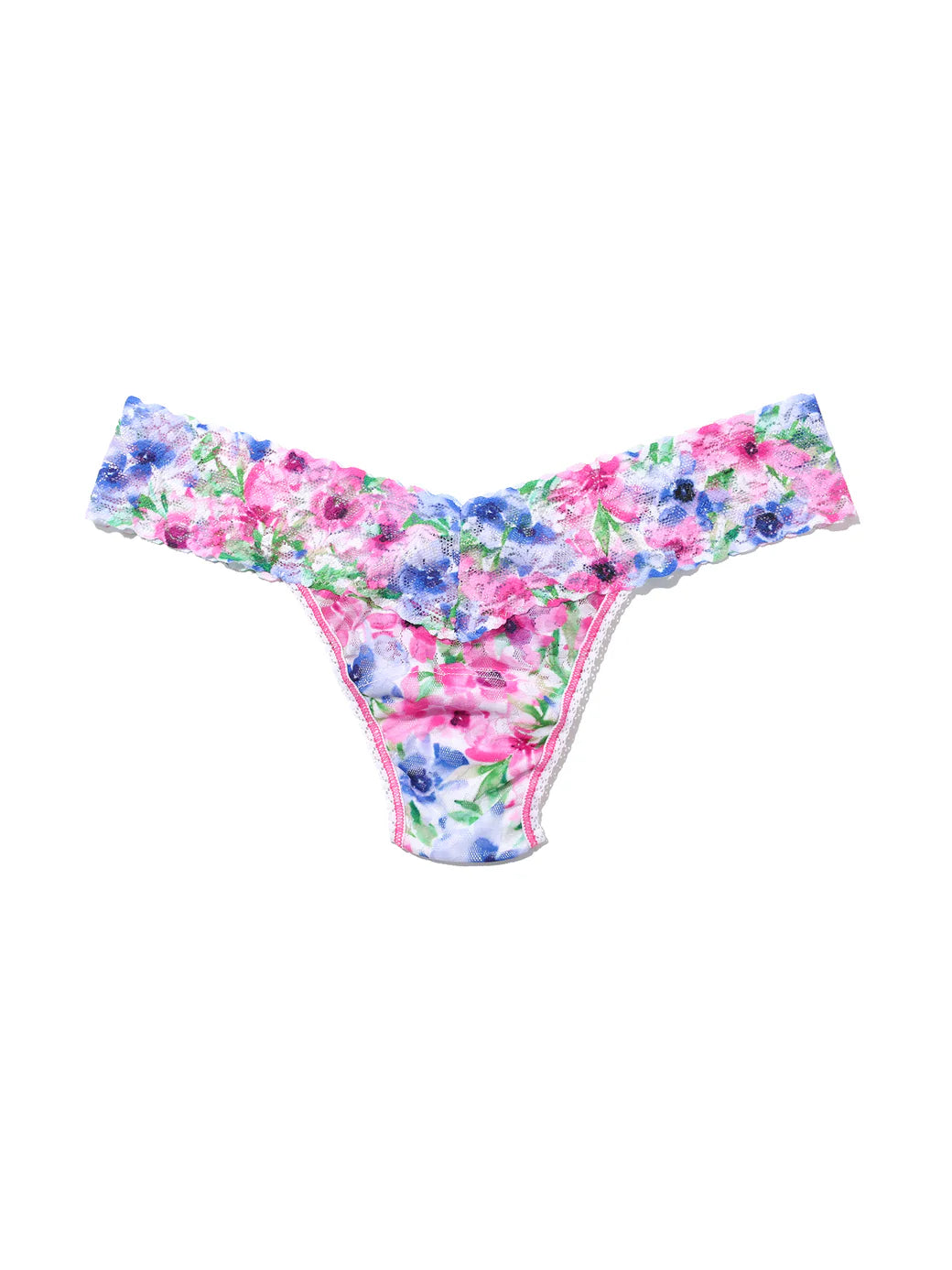 Printed Signature Lace Original Rise Thong