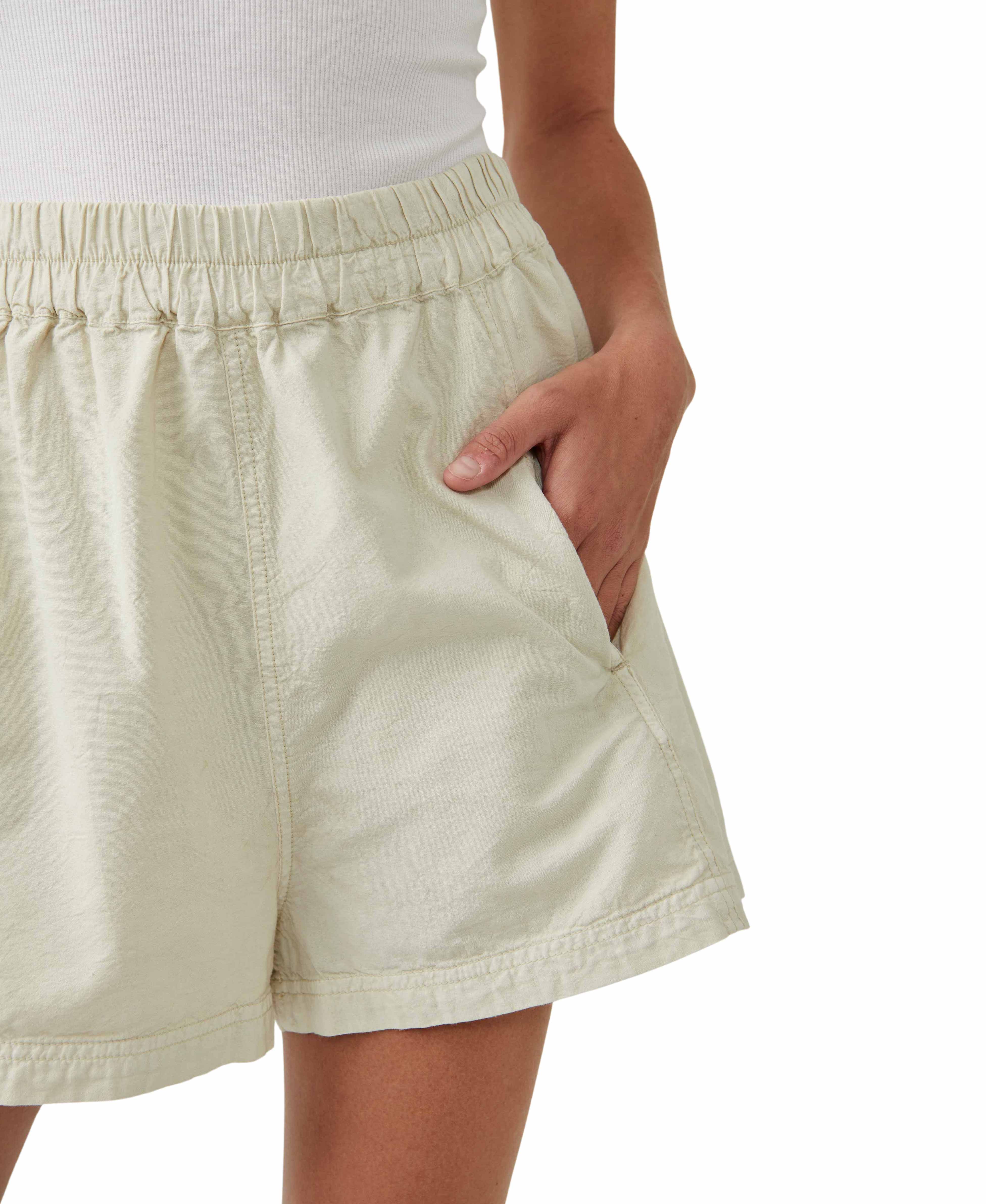 Get Free Poplin Pull-On Shorts