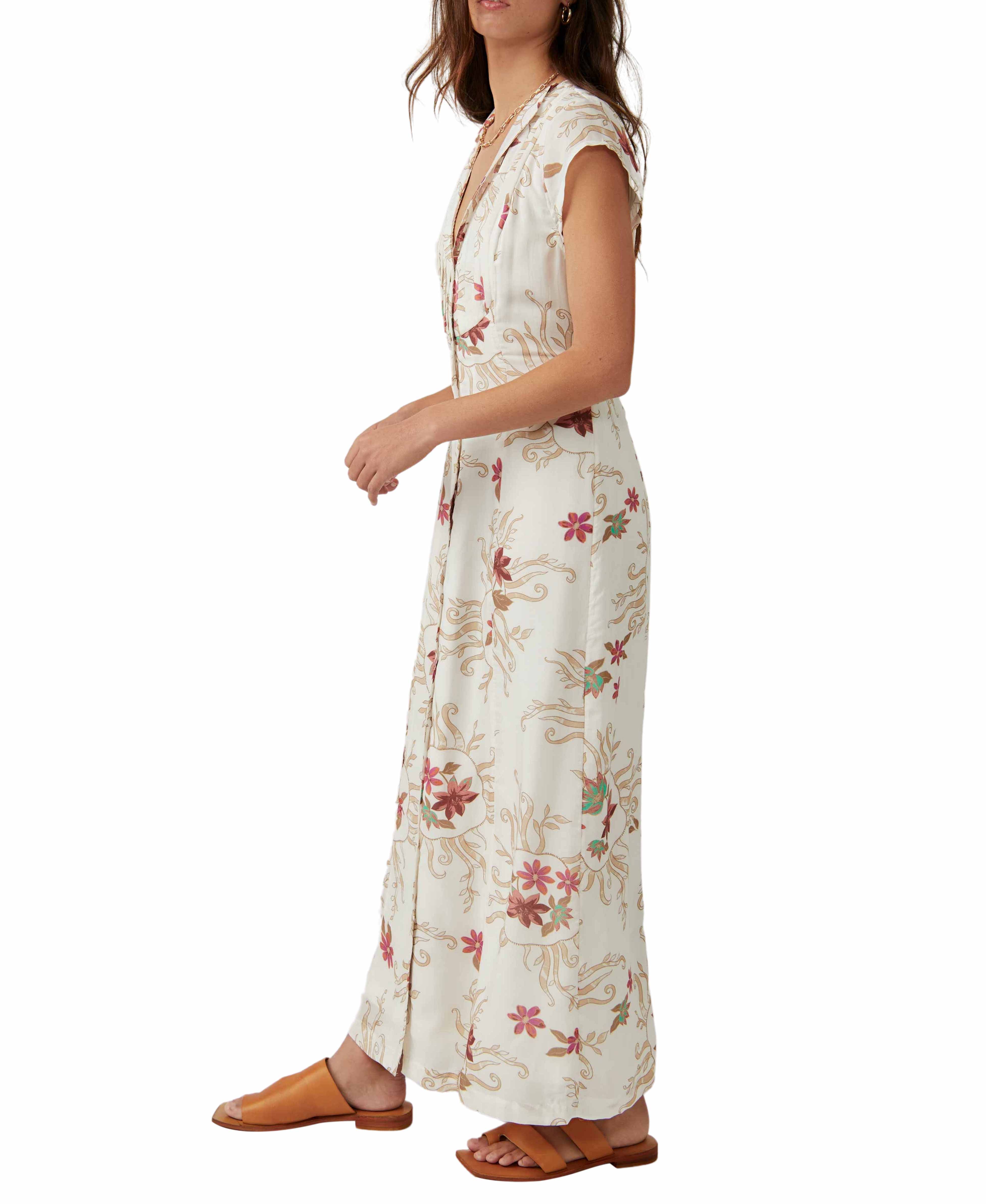 Rosemary Printed Midi Dress