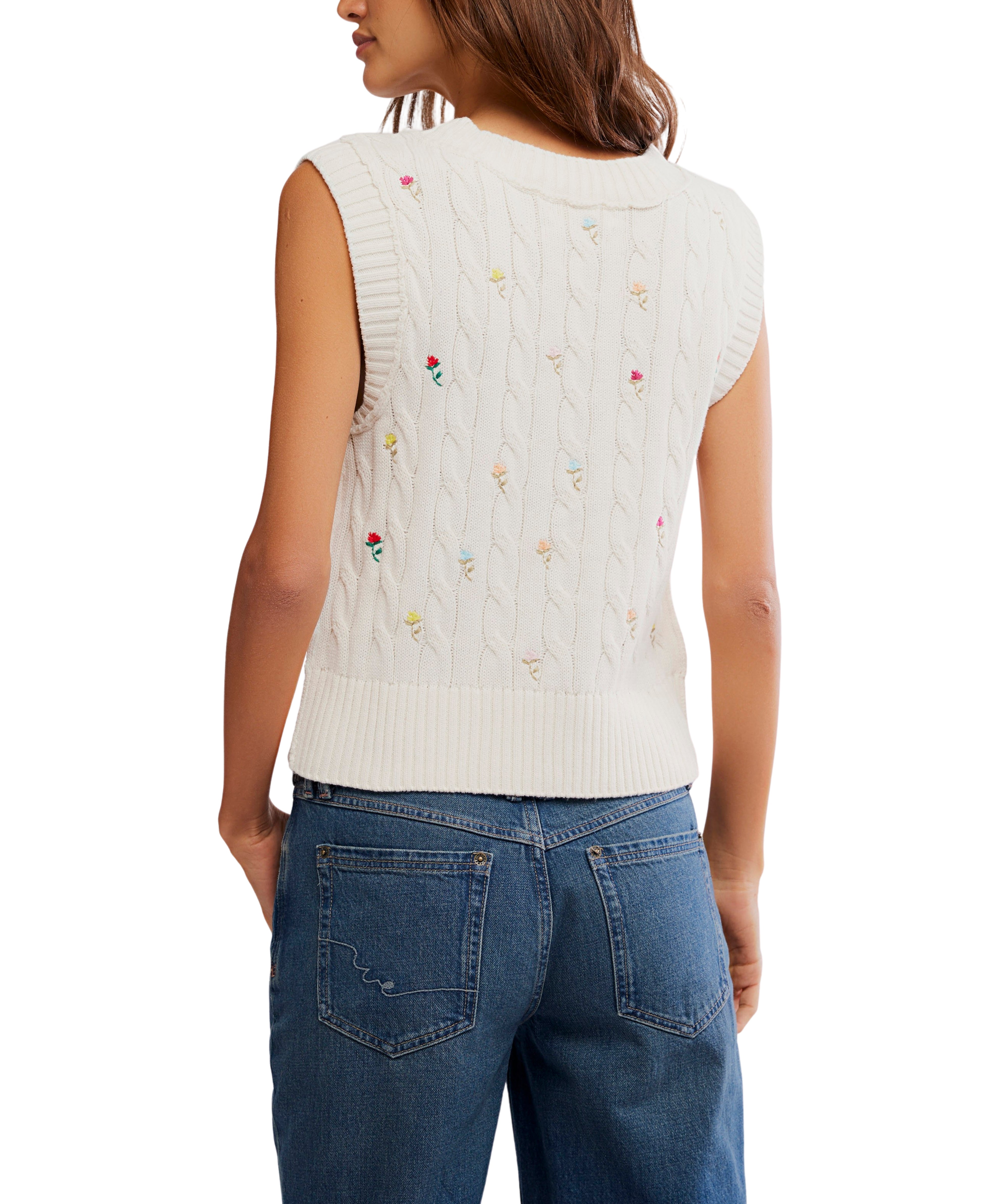 Plumeria Floral Vest
