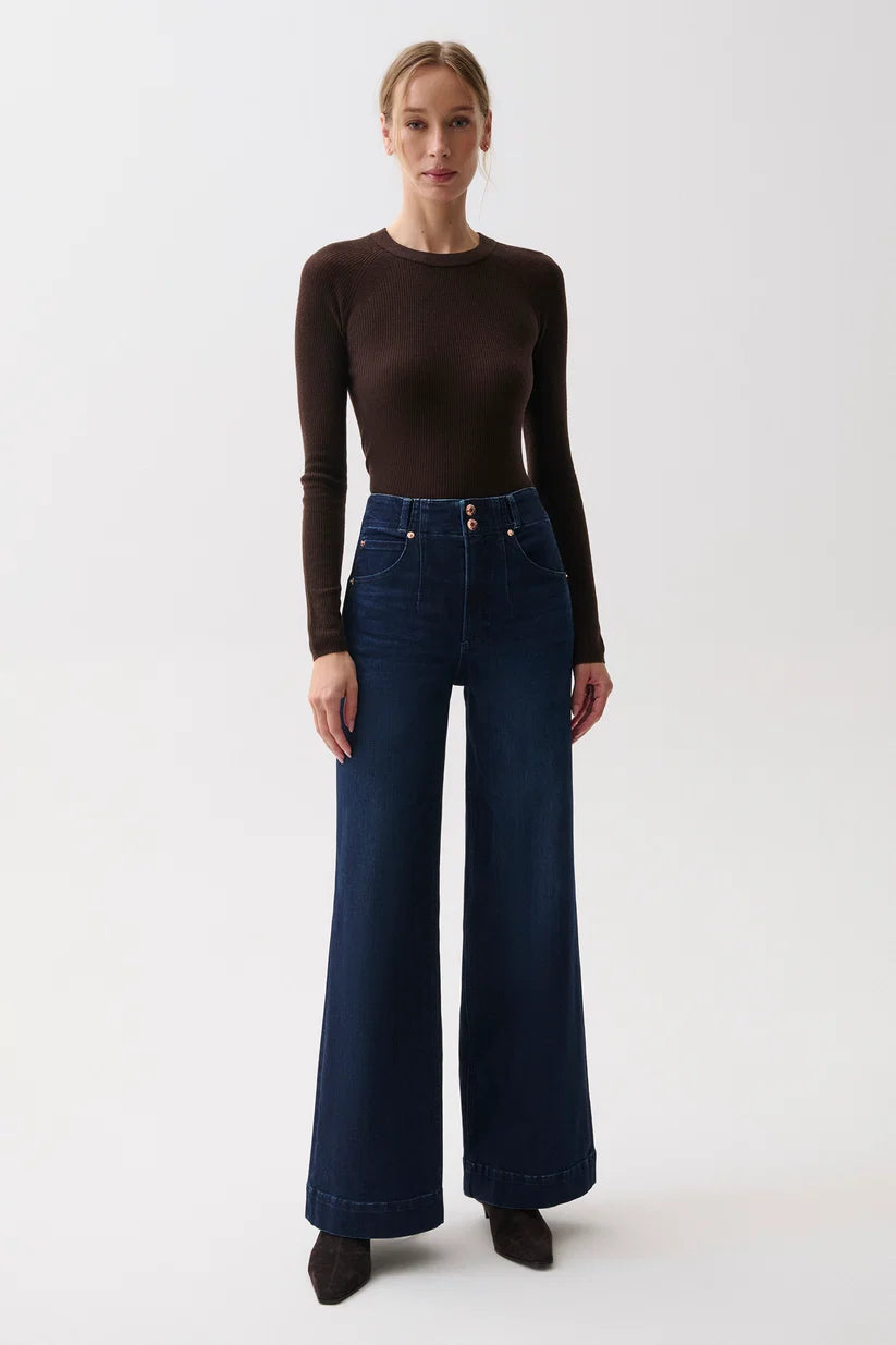Lana High Rise Ultra Wide Leg Jean - Starstruck