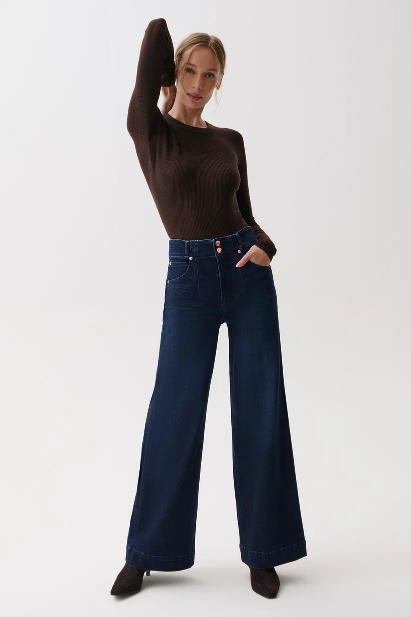 Lana High Rise Ultra Wide Leg Jean - Starstruck
