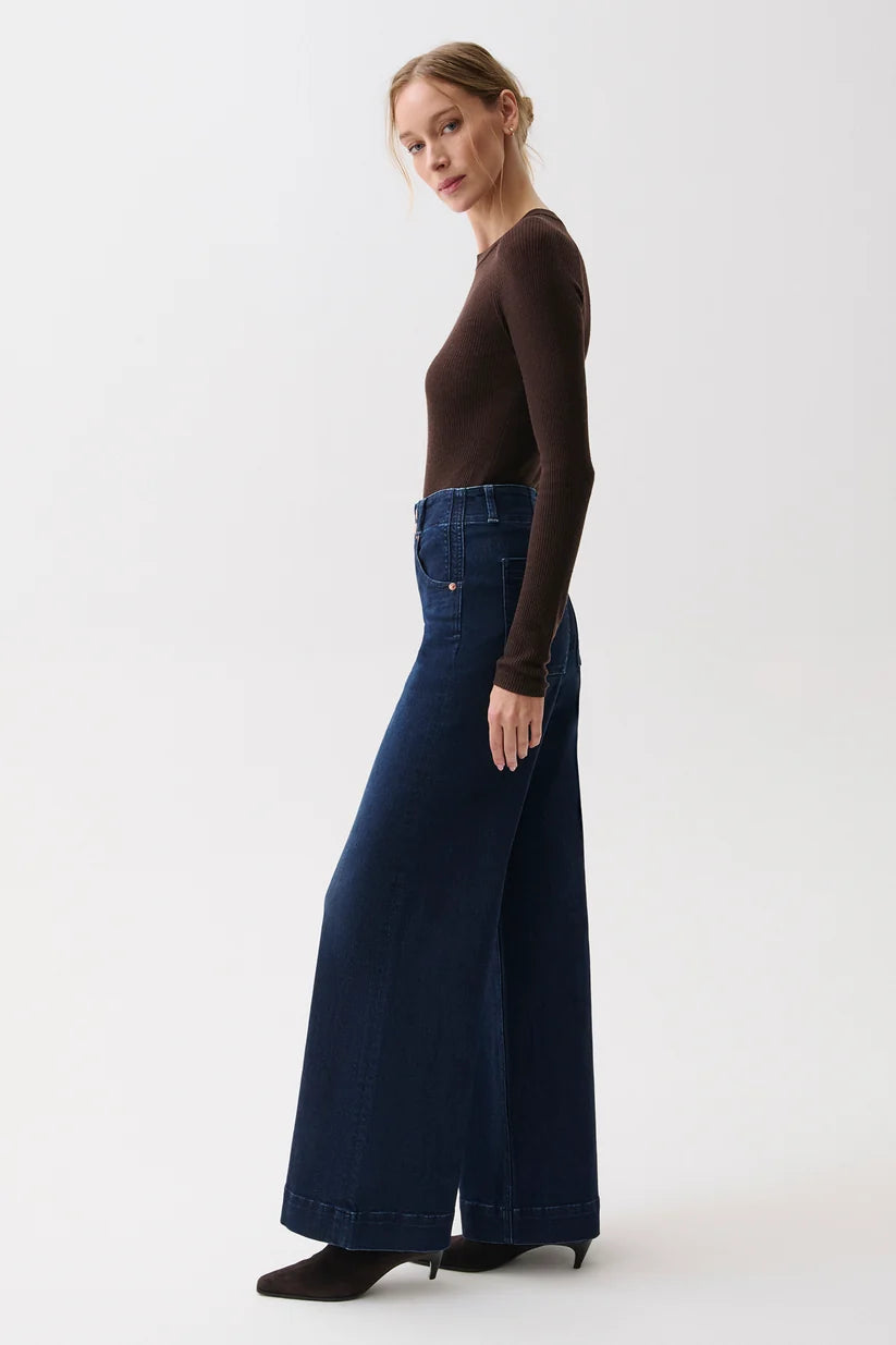 Lana High Rise Ultra Wide Leg Jean - Starstruck