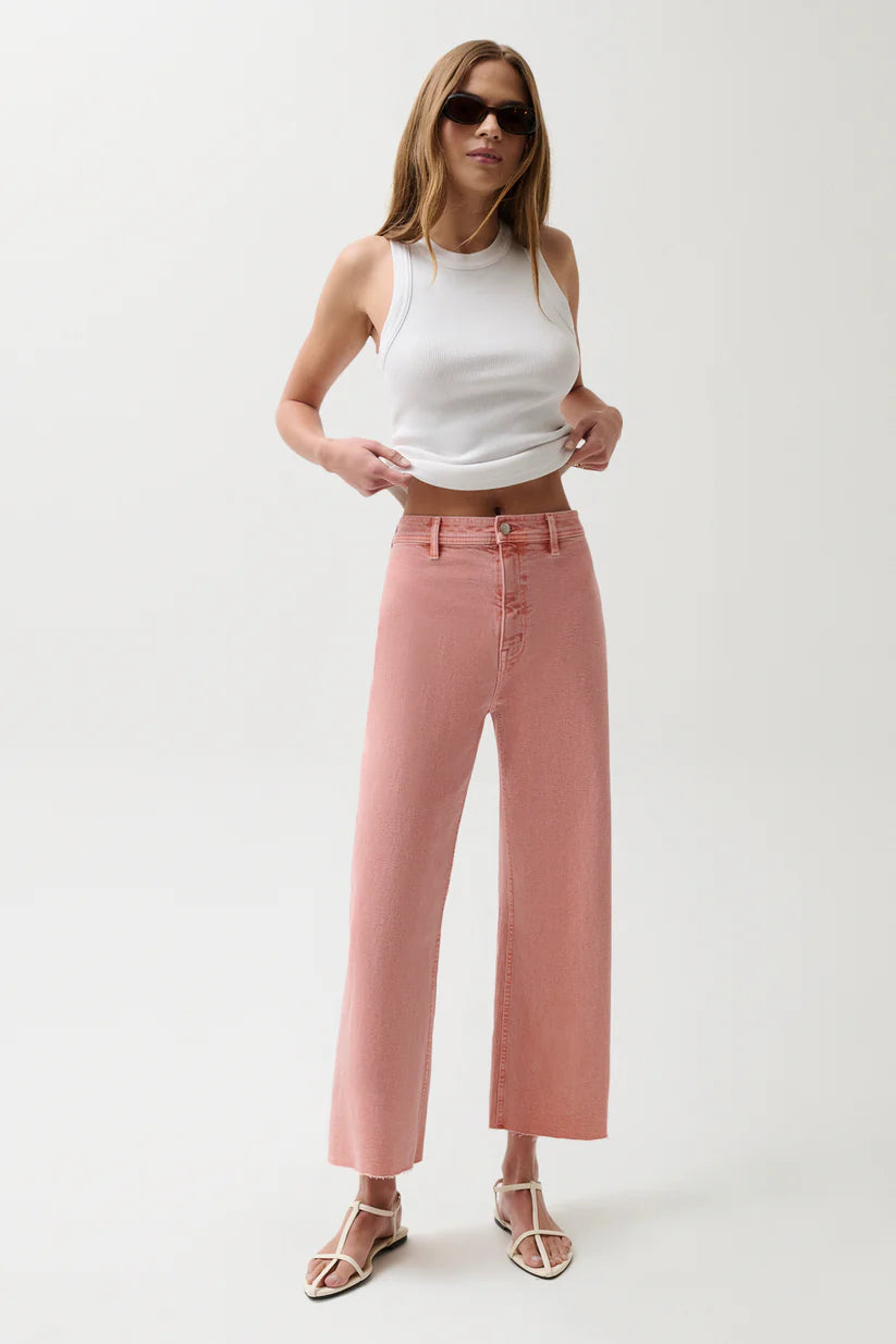Penny Crop High Rise Wide Leg Jean