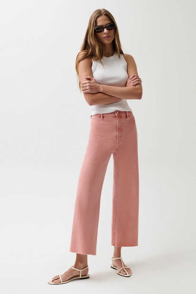 Penny Crop High Rise Wide Leg Jean
