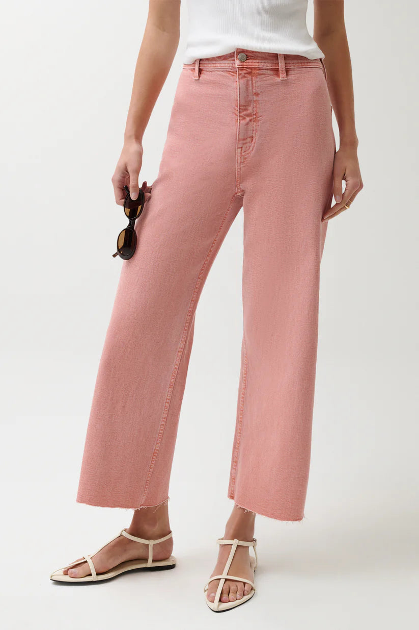 Penny Crop High Rise Wide Leg Jean