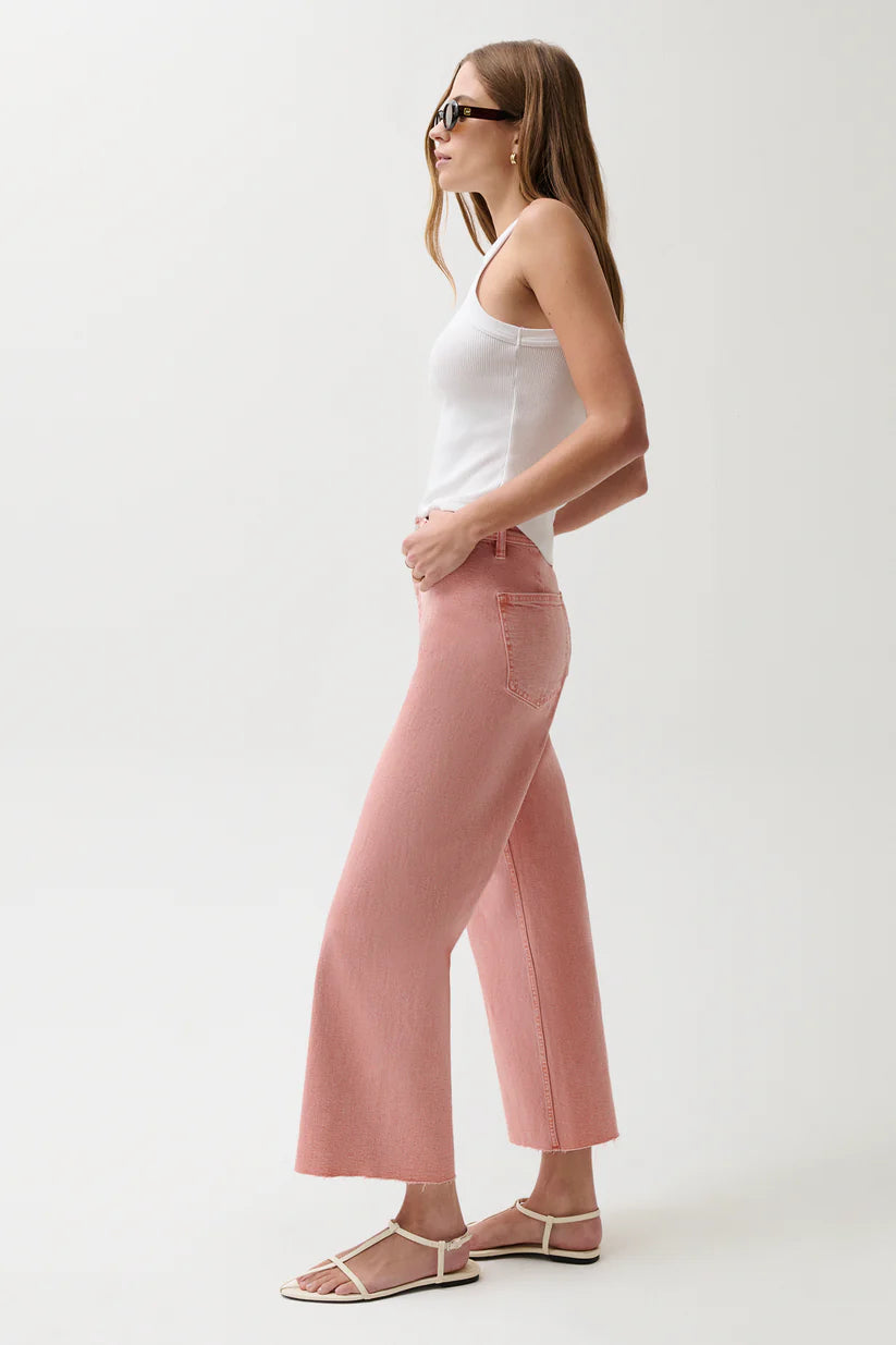 Penny Crop High Rise Wide Leg Jean