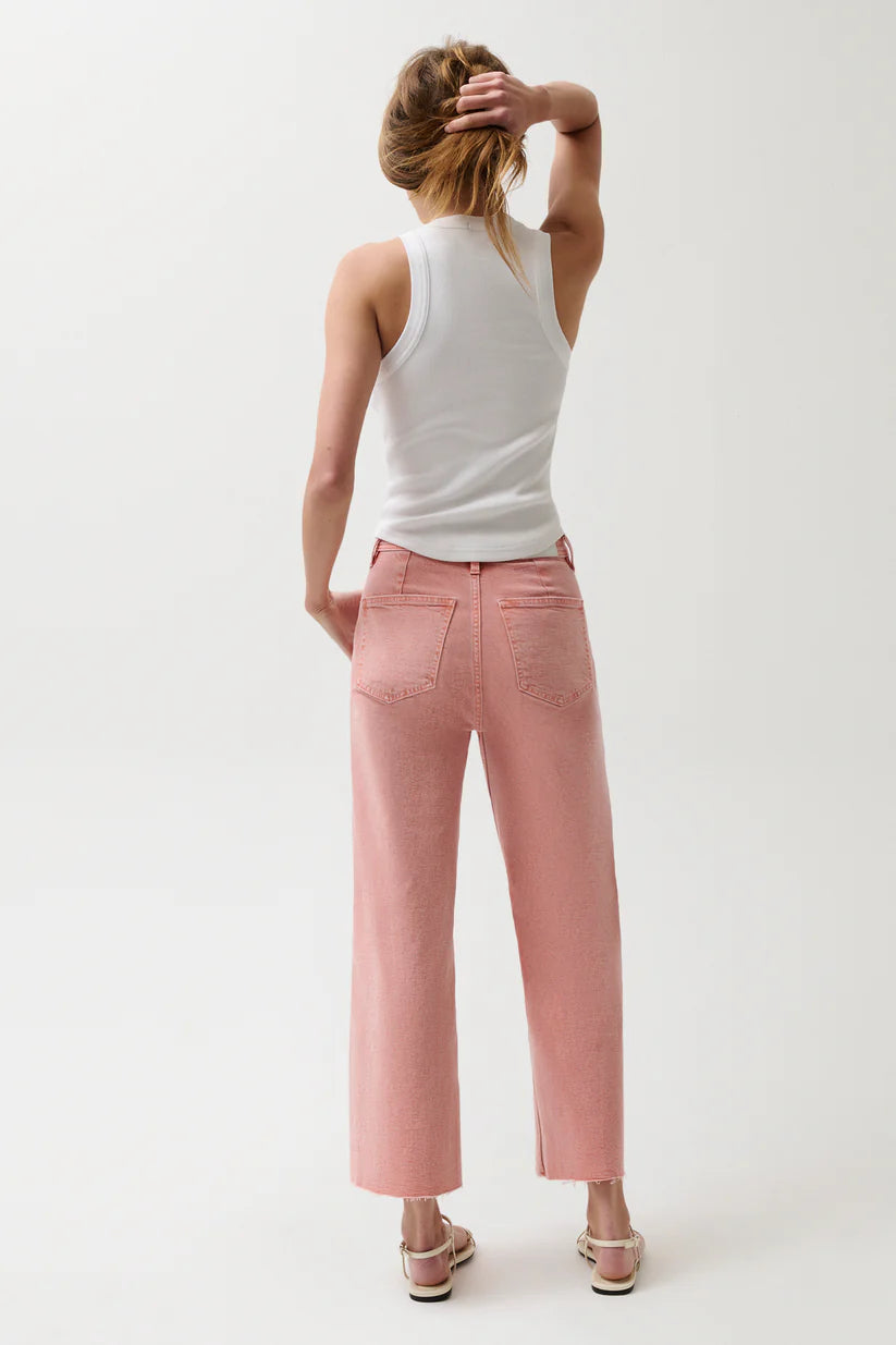 Penny Crop High Rise Wide Leg Jean