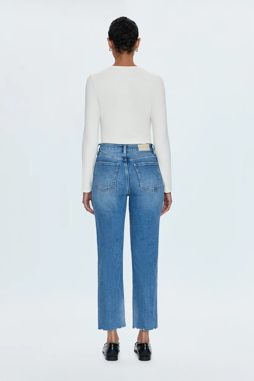 Charlie High Rise Classic Straight Jean