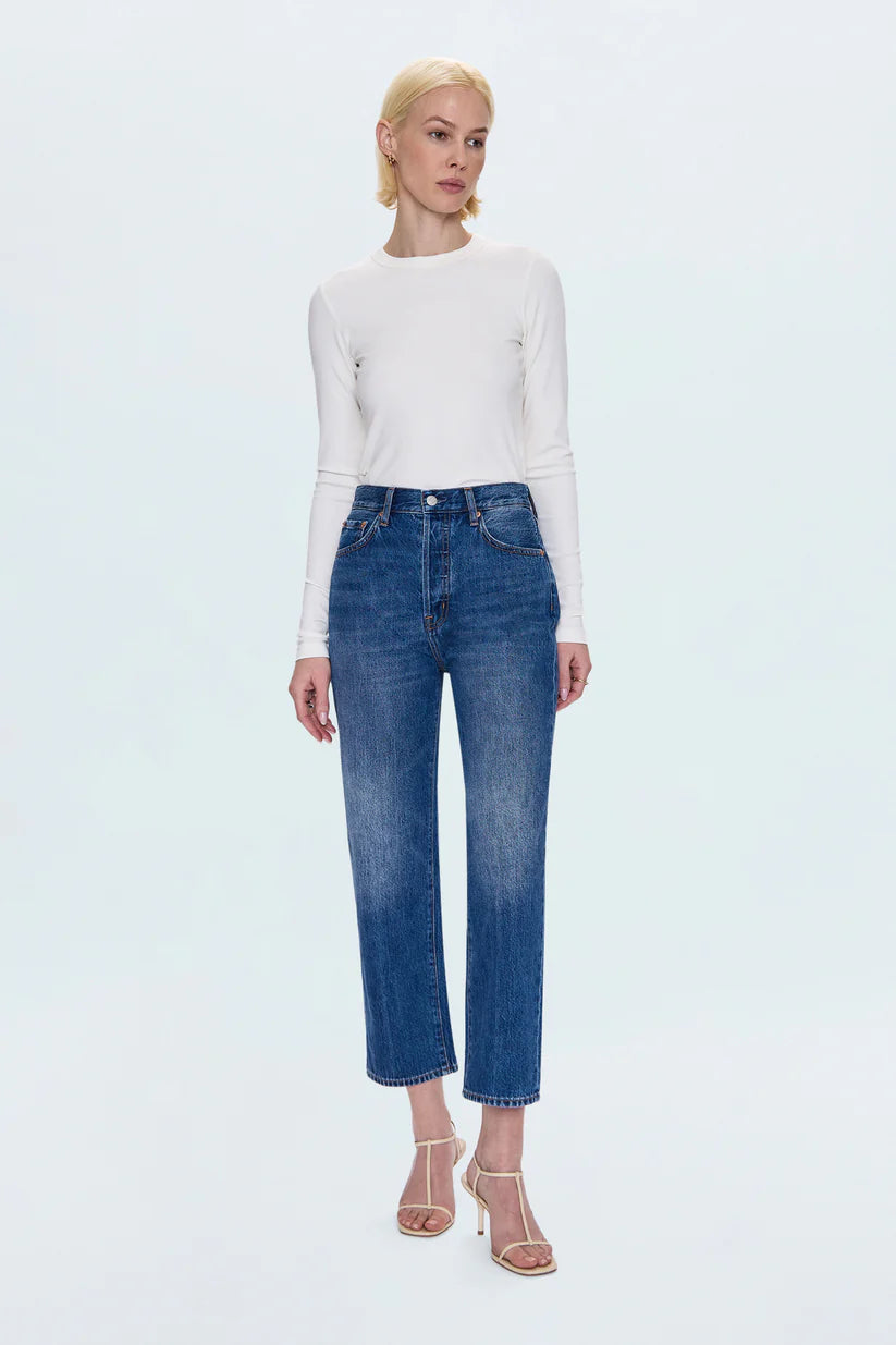 Cassie High Rise Straight Crop