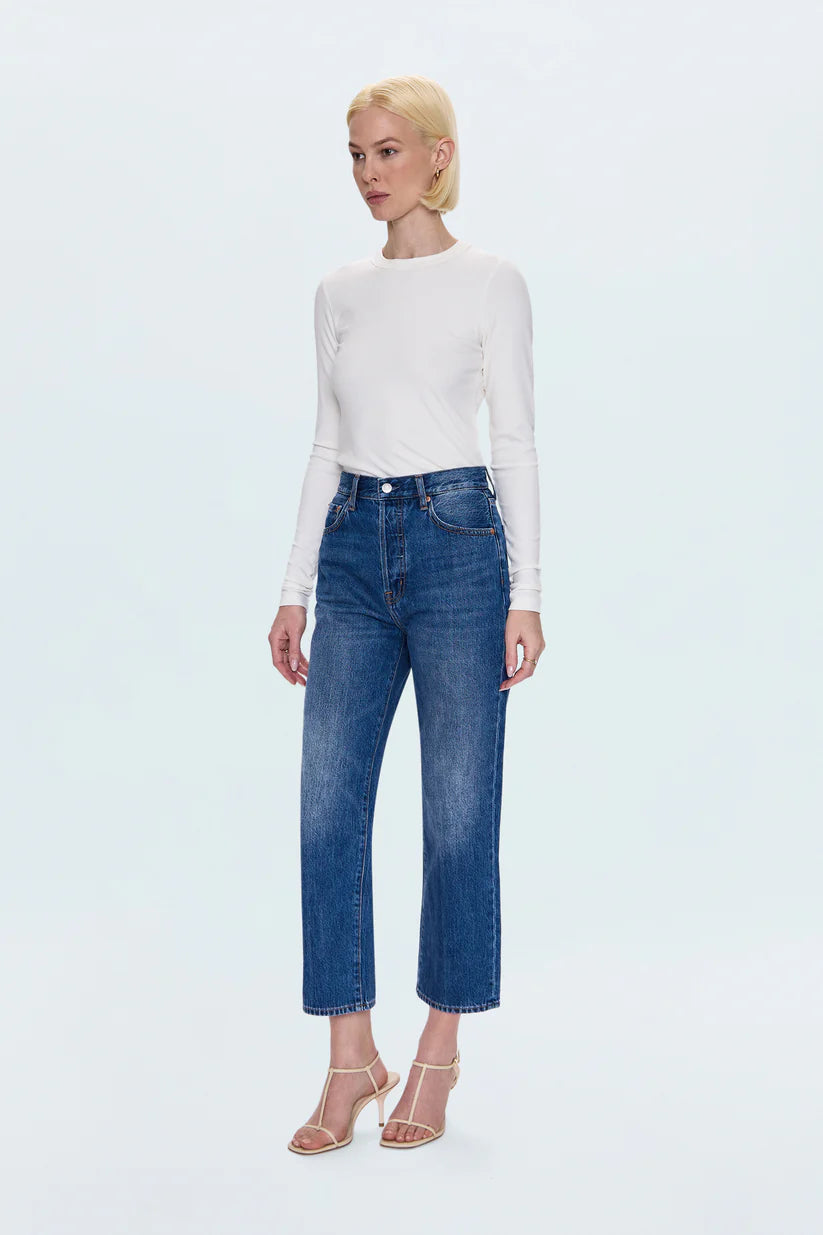 Cassie High Rise Straight Crop