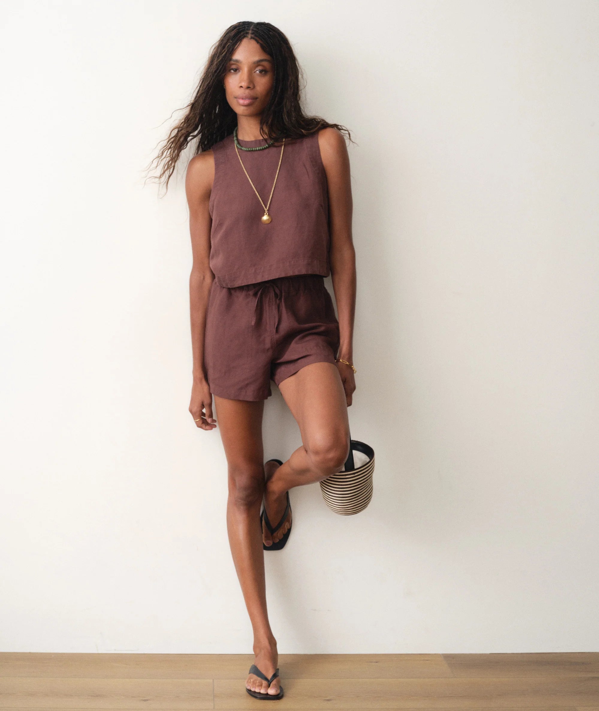 Linen Drawstring Short