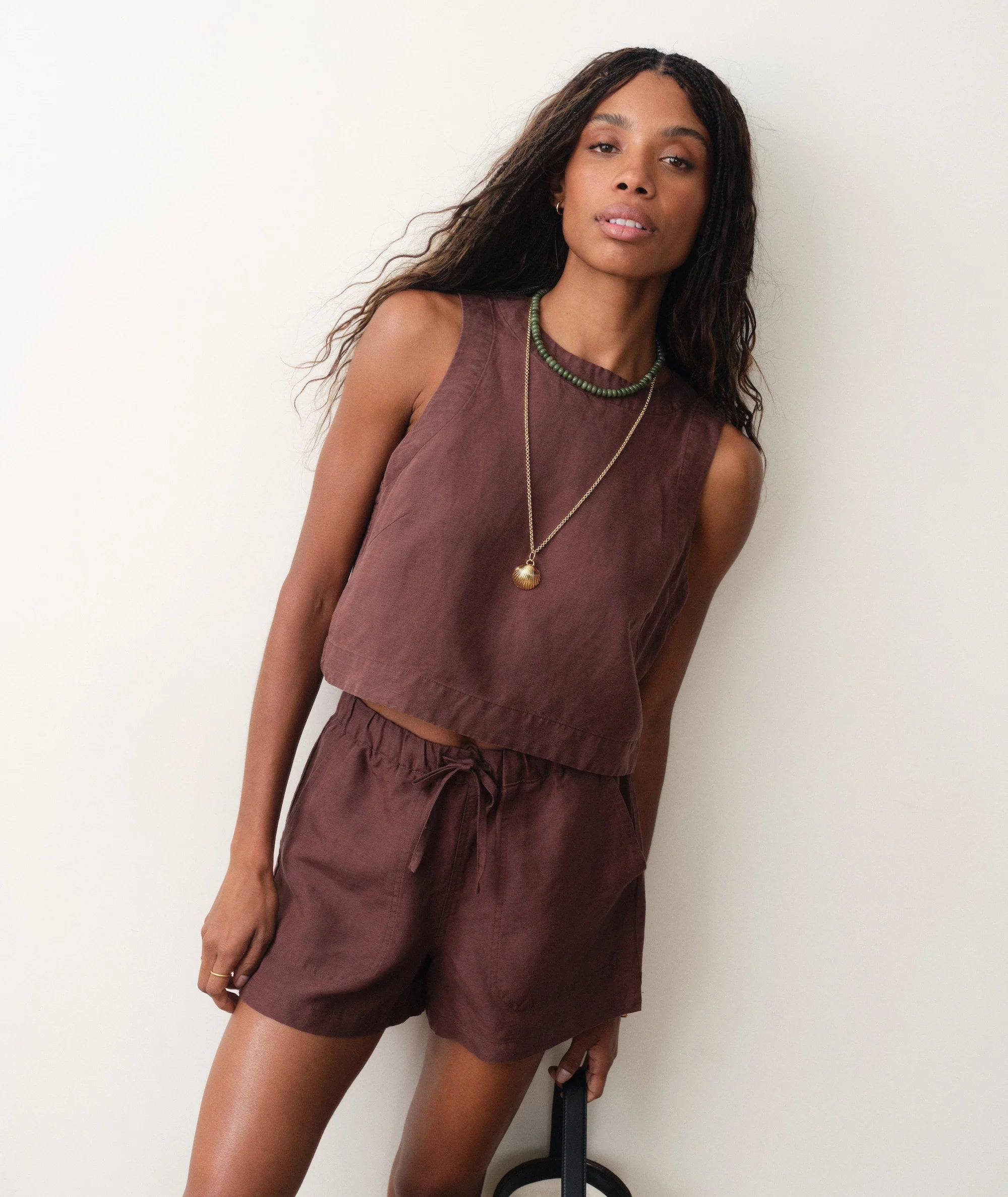 Linen Drawstring Short
