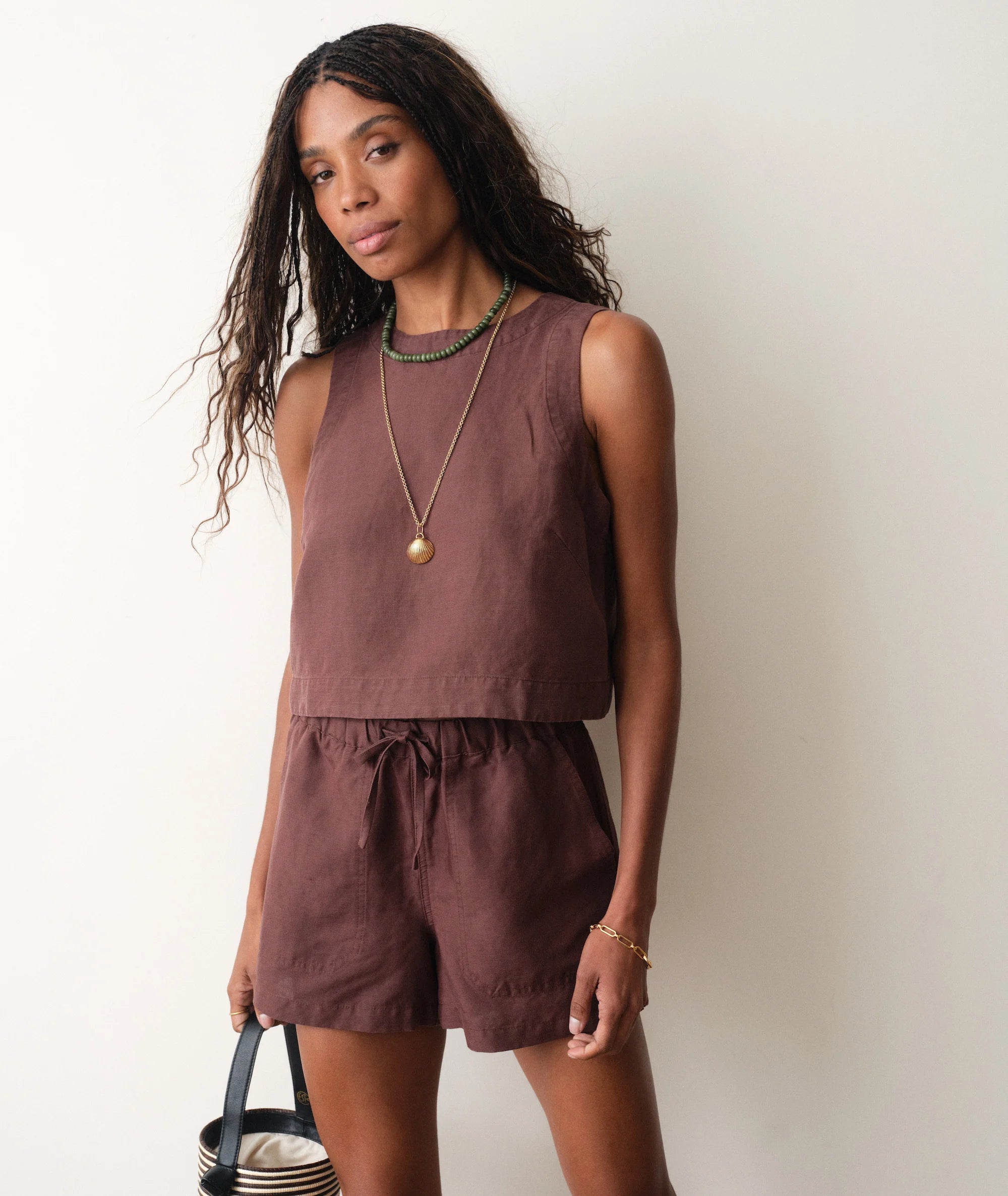 Linen Drawstring Short
