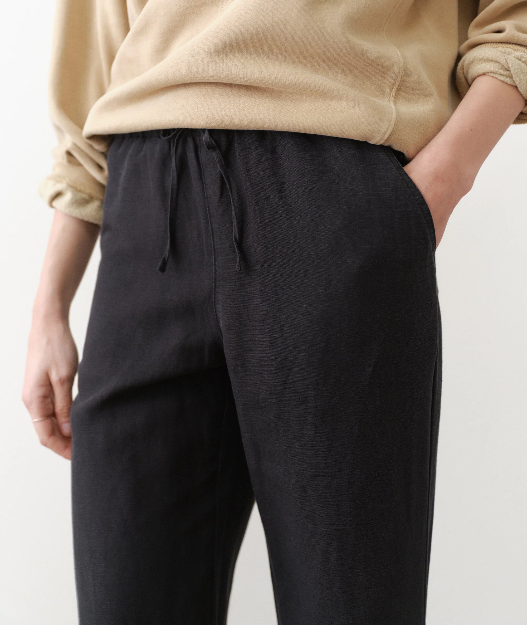 Linen Drawstring Pant